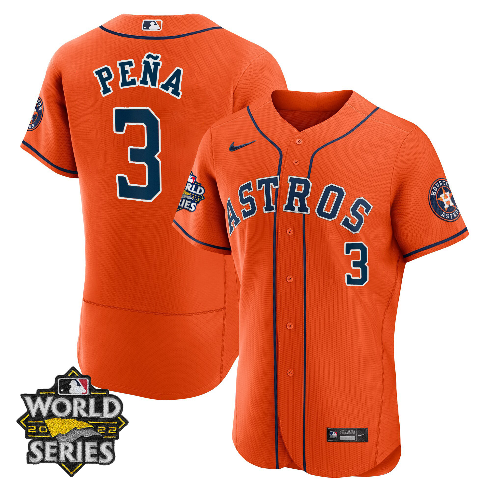 Men's Houston Astros Alternate 2022 World Series Player Jersey - All Stitched