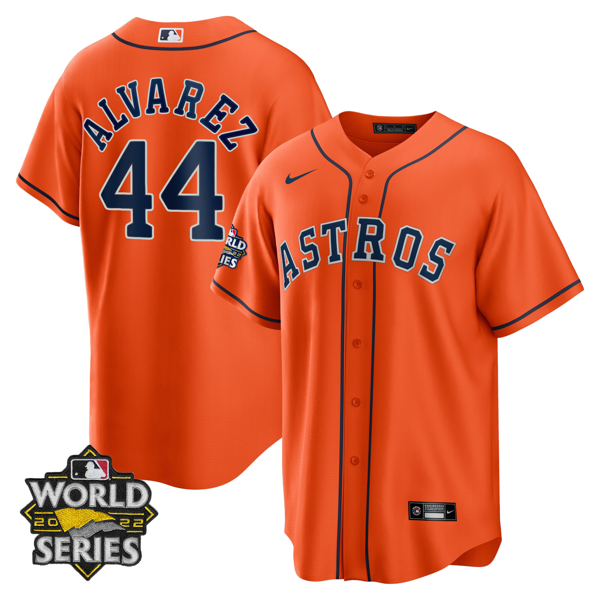 Men's Houston Astros Alternate 2022 World Series Player Jersey - All Stitched