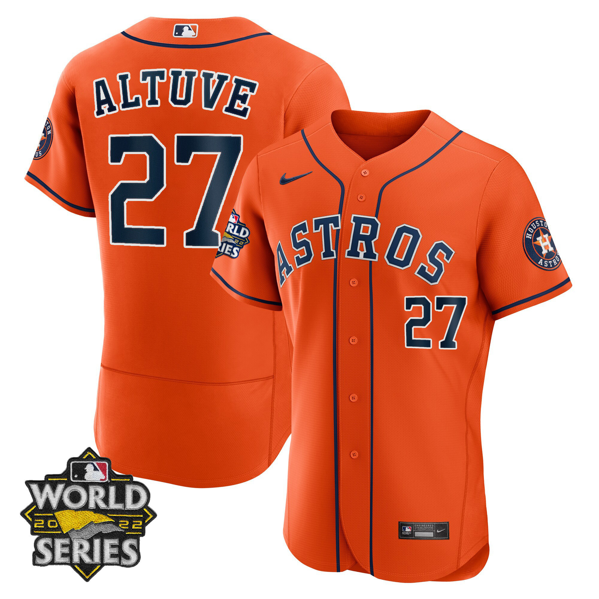 Men's Houston Astros Alternate 2022 World Series Player Jersey - All Stitched