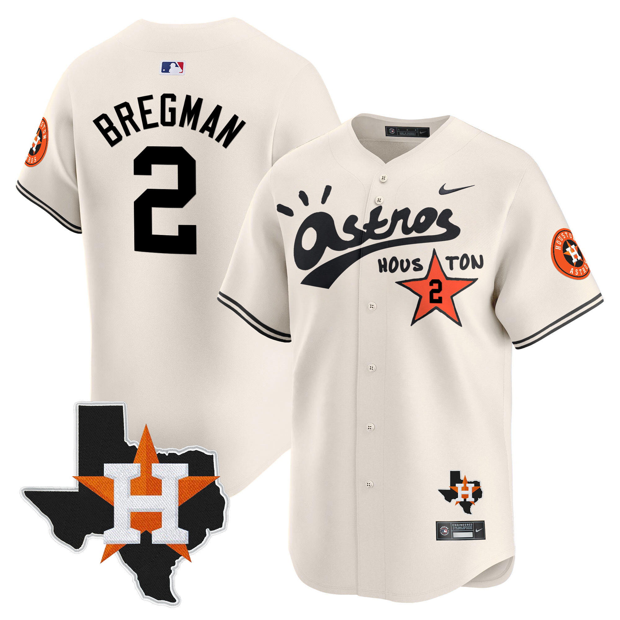 Men's Houston Astros Cactus Jack Style Vapor Premier Limited Jersey - Stitched