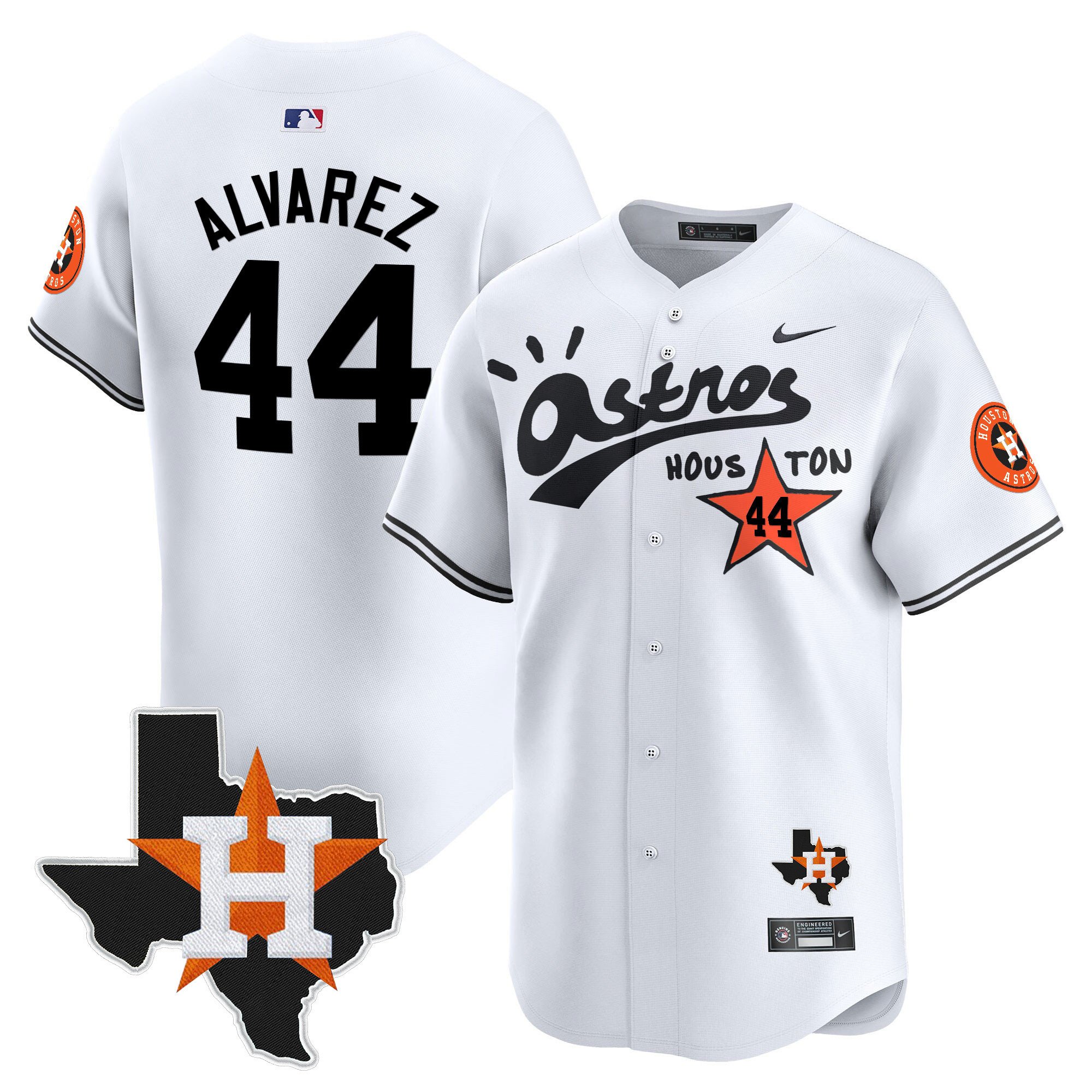 Men's Houston Astros Cactus Jack Style Vapor Premier Limited Jersey - Stitched