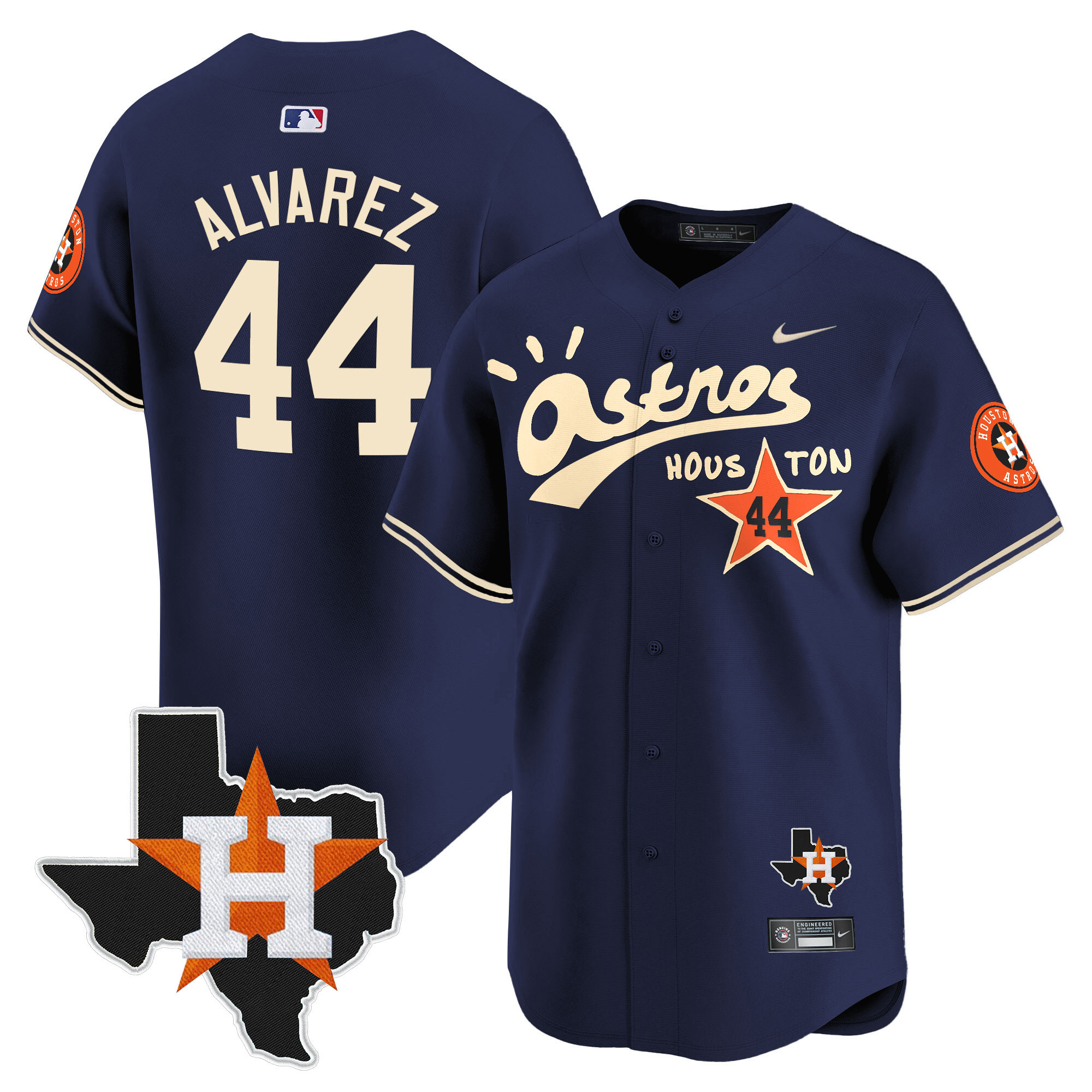 Men's Houston Astros Cactus Jack Style Vapor Premier Limited Jersey - Stitched