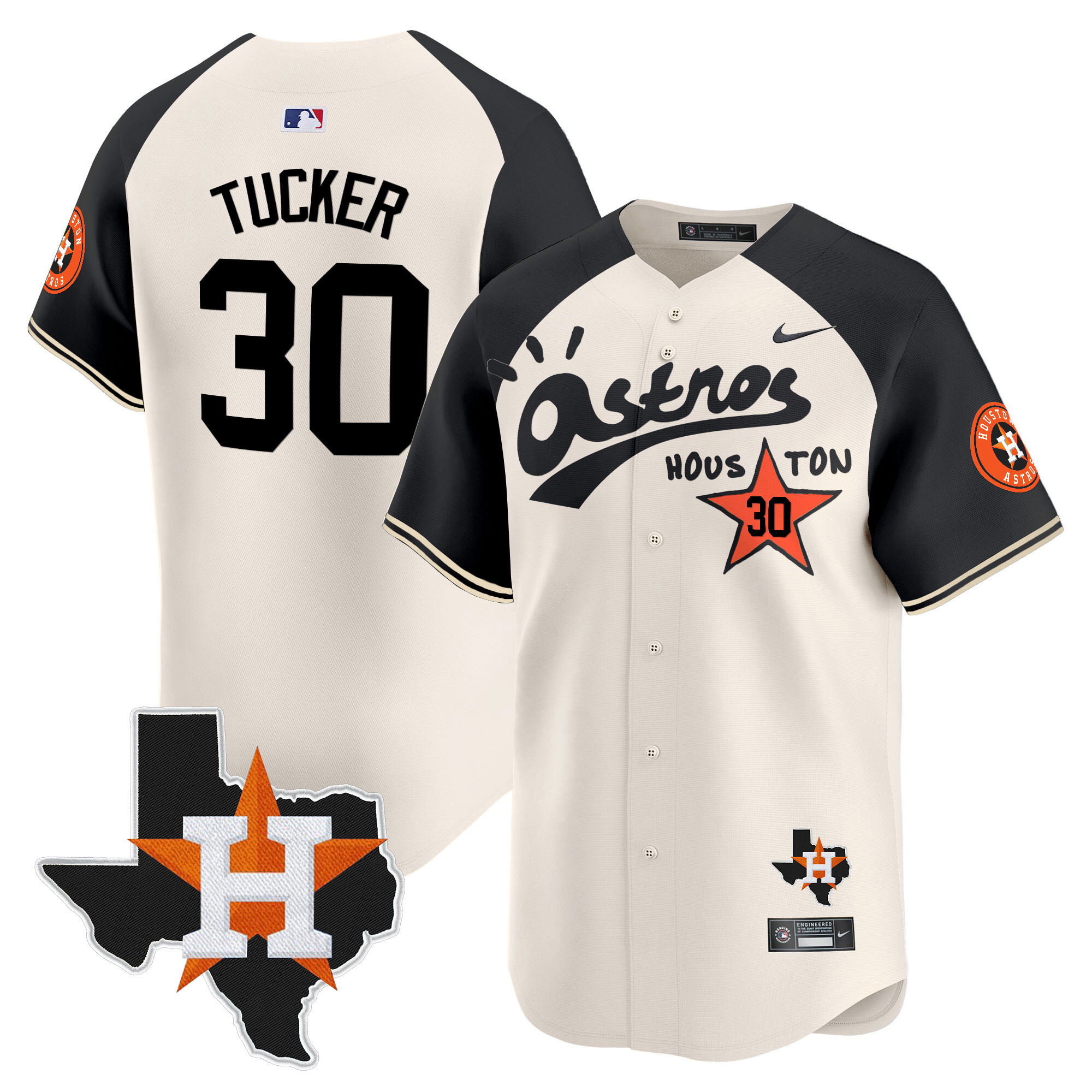 Men's Houston Astros Cactus Jack Style Vapor Premier Limited Jersey - Stitched