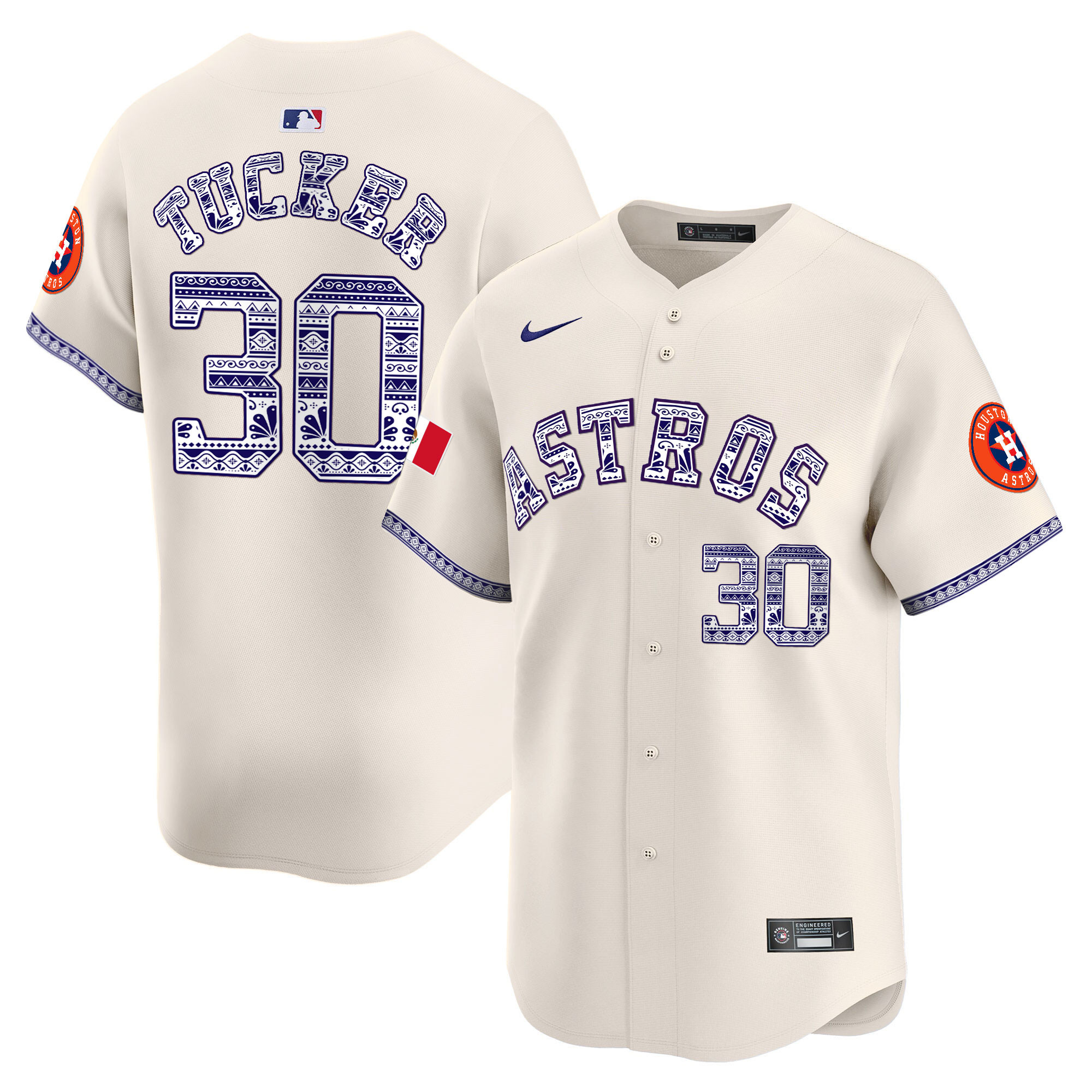Men's Houston Astros Mexico Vapor Premier Limited Jersey V2 - All Stitched