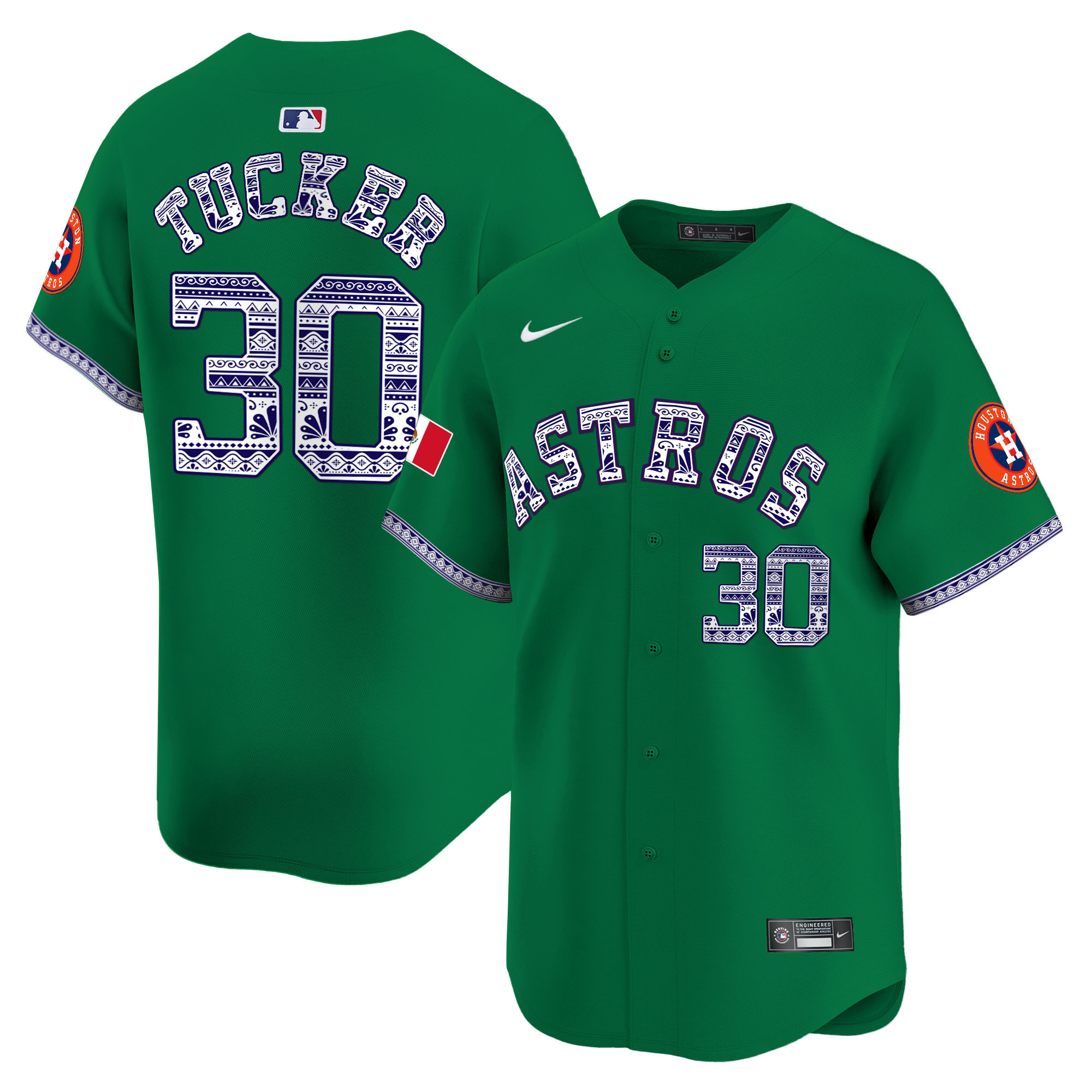 Men's Houston Astros Mexico Vapor Premier Limited Jersey V2 - All Stitched