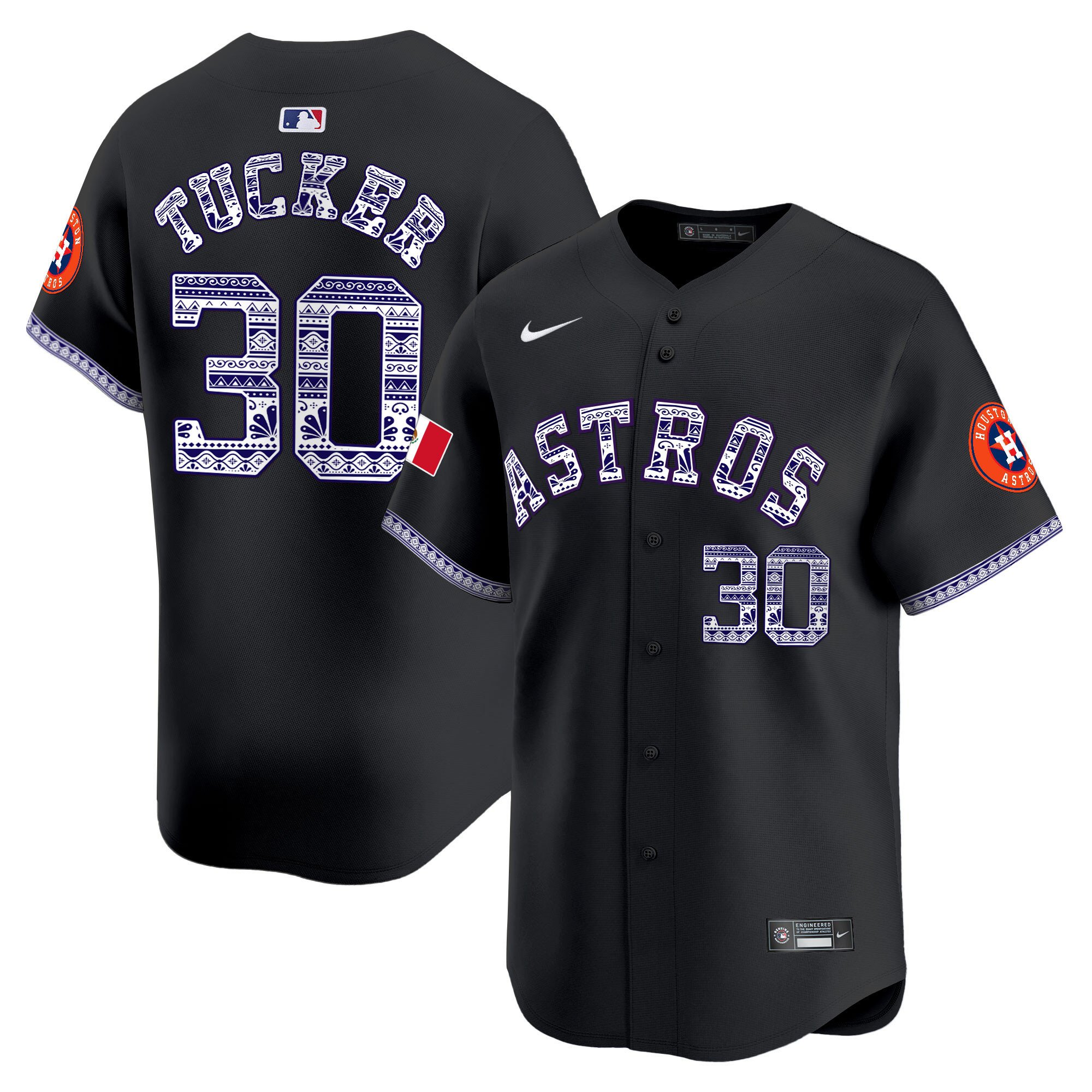 Men's Houston Astros Mexico Vapor Premier Limited Jersey V2 - All Stitched