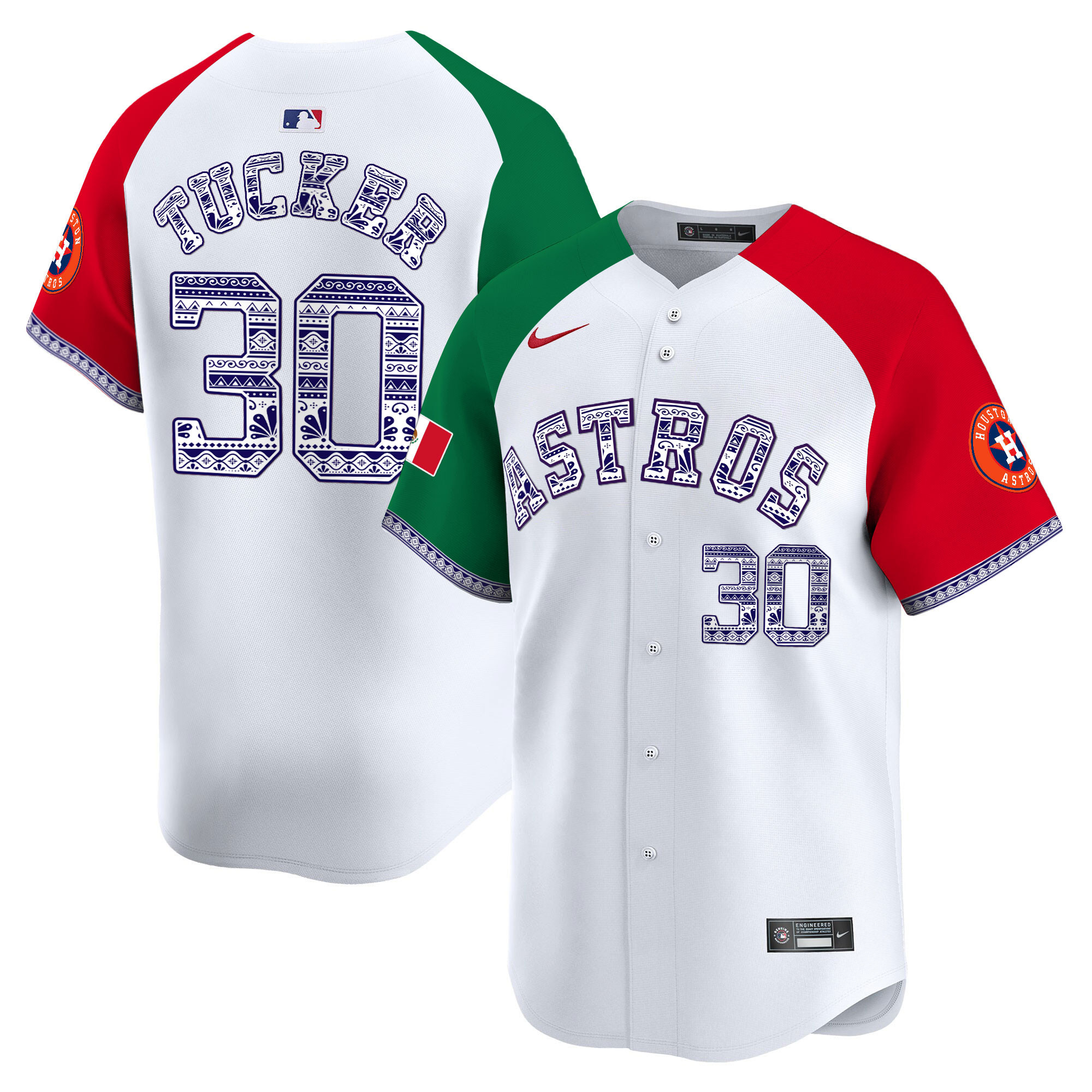 Men's Houston Astros Mexico Vapor Premier Limited Jersey V2 - All Stitched