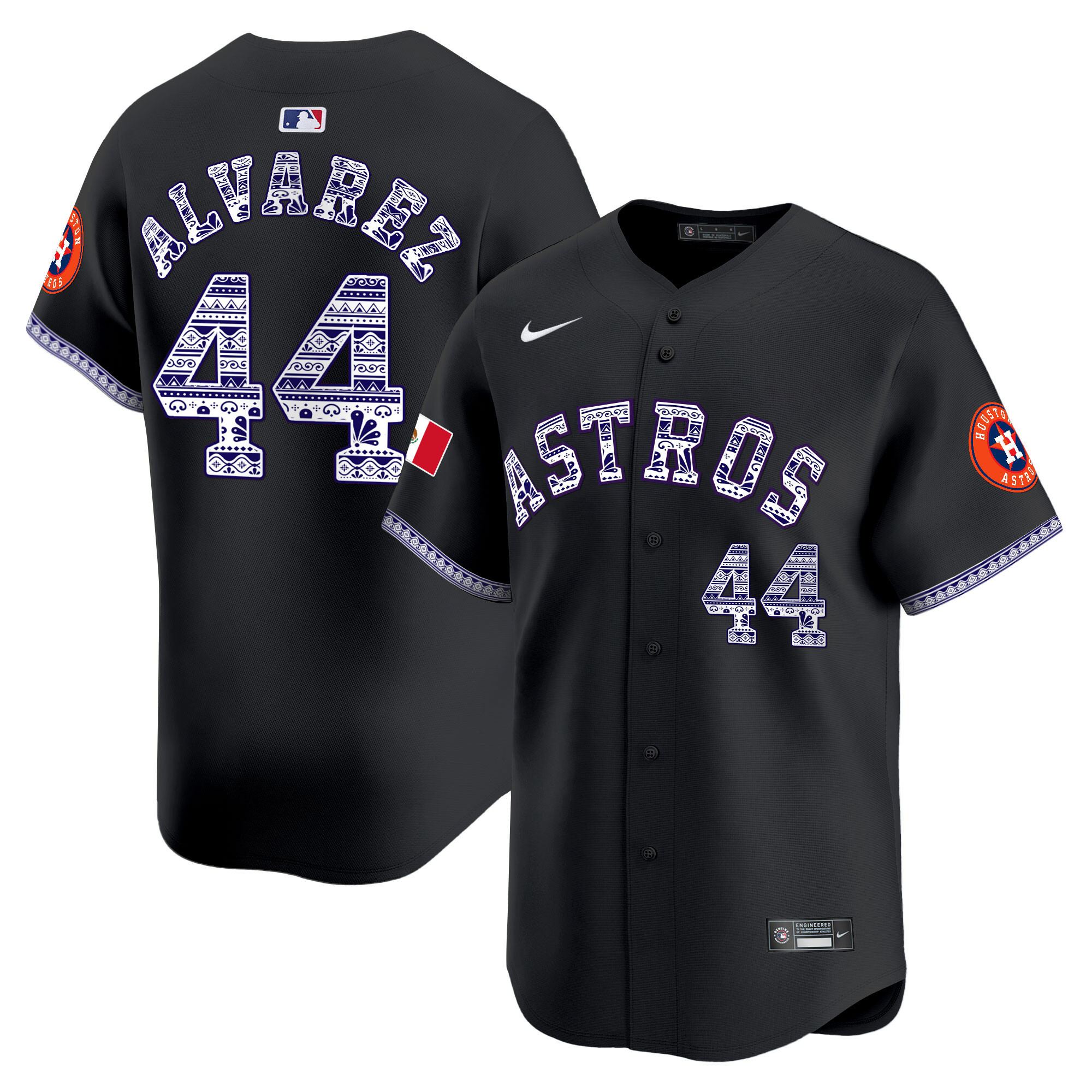 Men's Houston Astros Mexico Vapor Premier Limited Jersey V2 - All Stitched