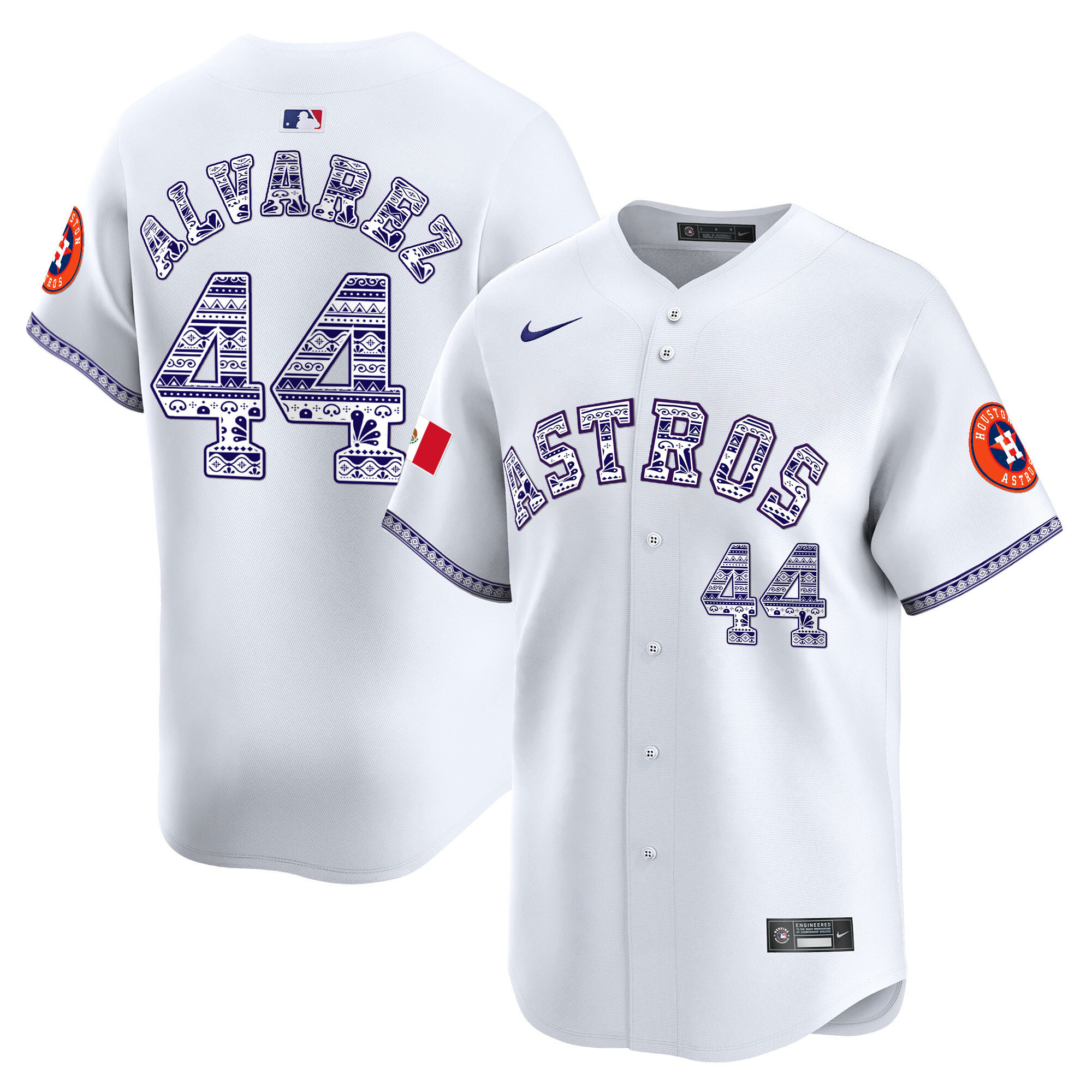 Men's Houston Astros Mexico Vapor Premier Limited Jersey V2 - All Stitched
