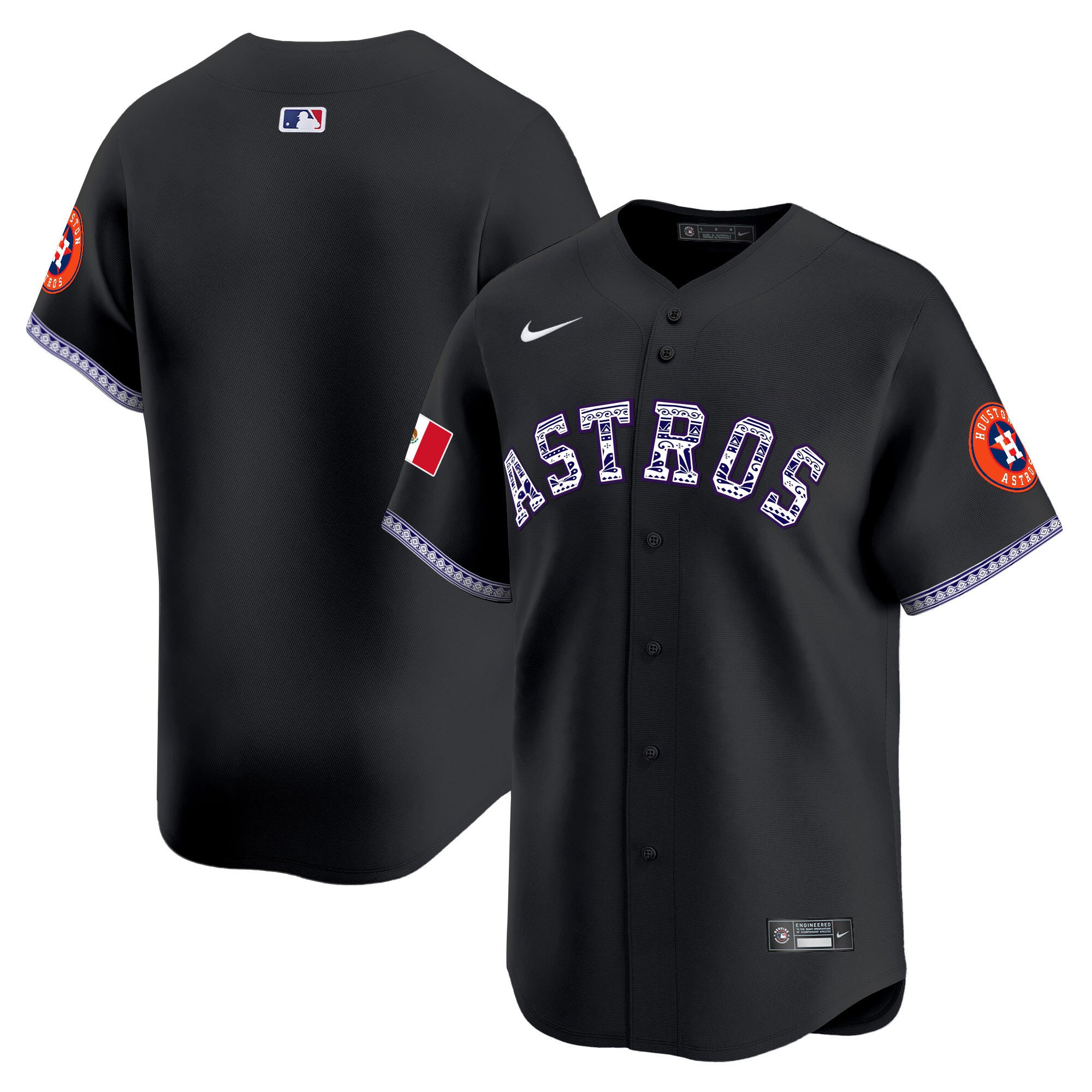 Men's Houston Astros Mexico Vapor Premier Limited Jersey V2 - All Stitched