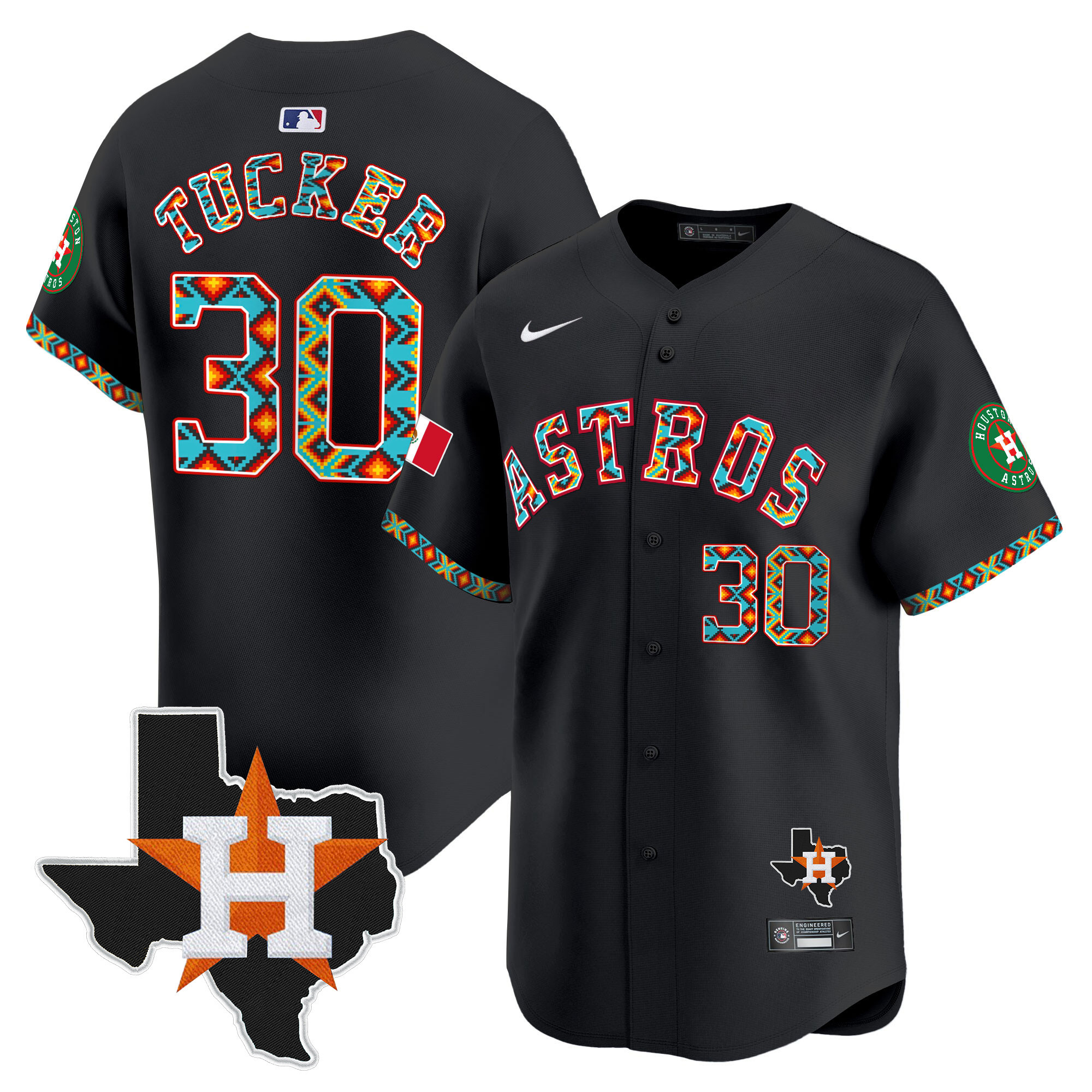 Men's Houston Astros Mexico Vapor Premier Limited Jersey V3 - All Stitched