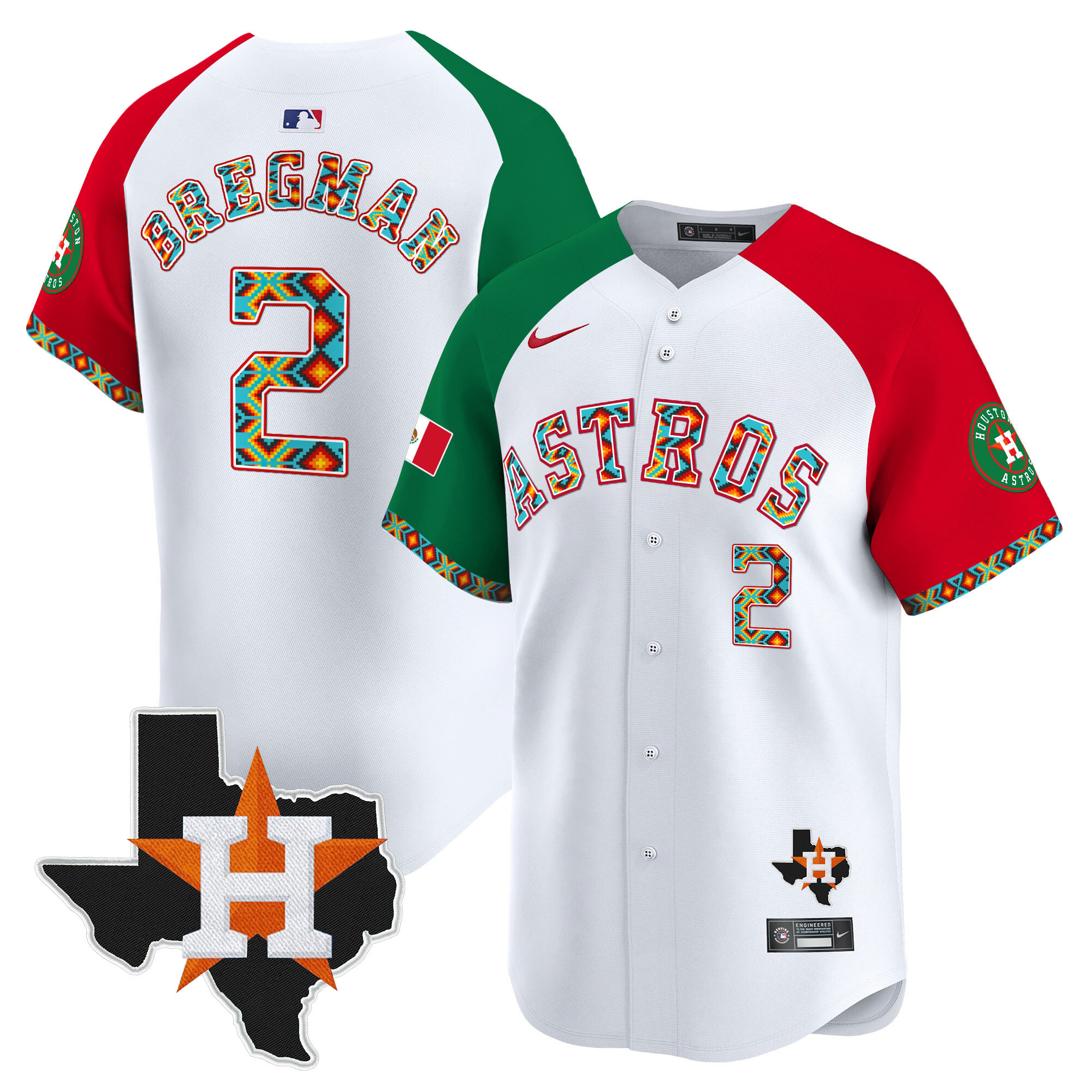 Men's Houston Astros Mexico Vapor Premier Limited Jersey V3 - All Stitched
