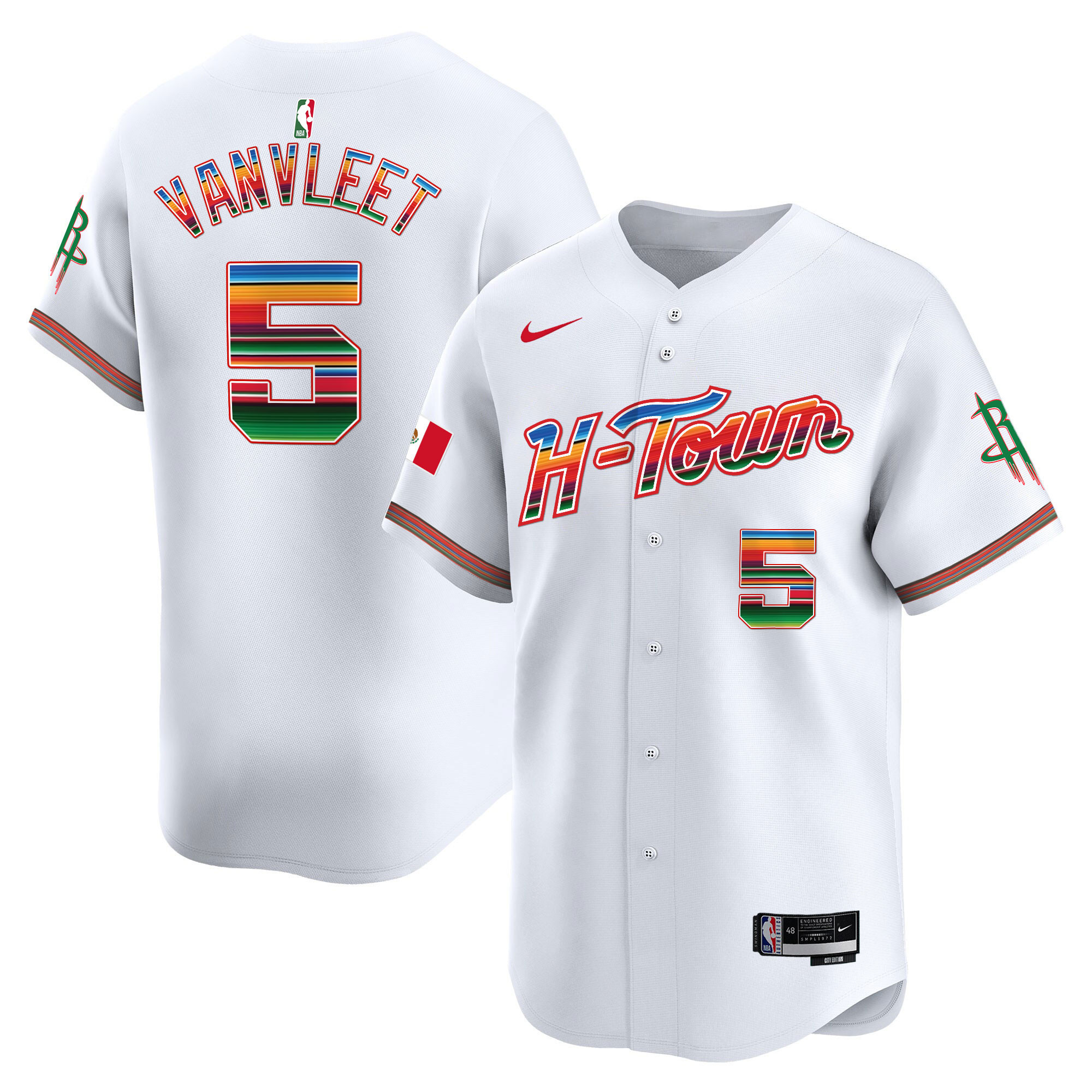 Men's Houston Rockets Mexico Vapor Baseball Jersey - All Stitched