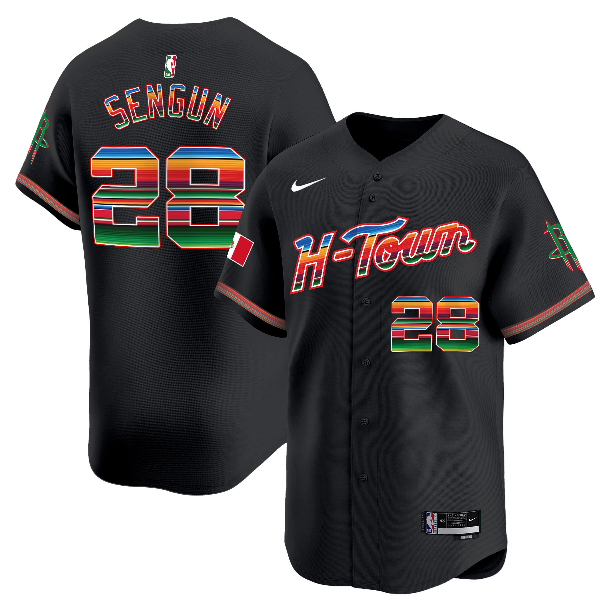 Men's Houston Rockets Mexico Vapor Baseball Jersey - All Stitched