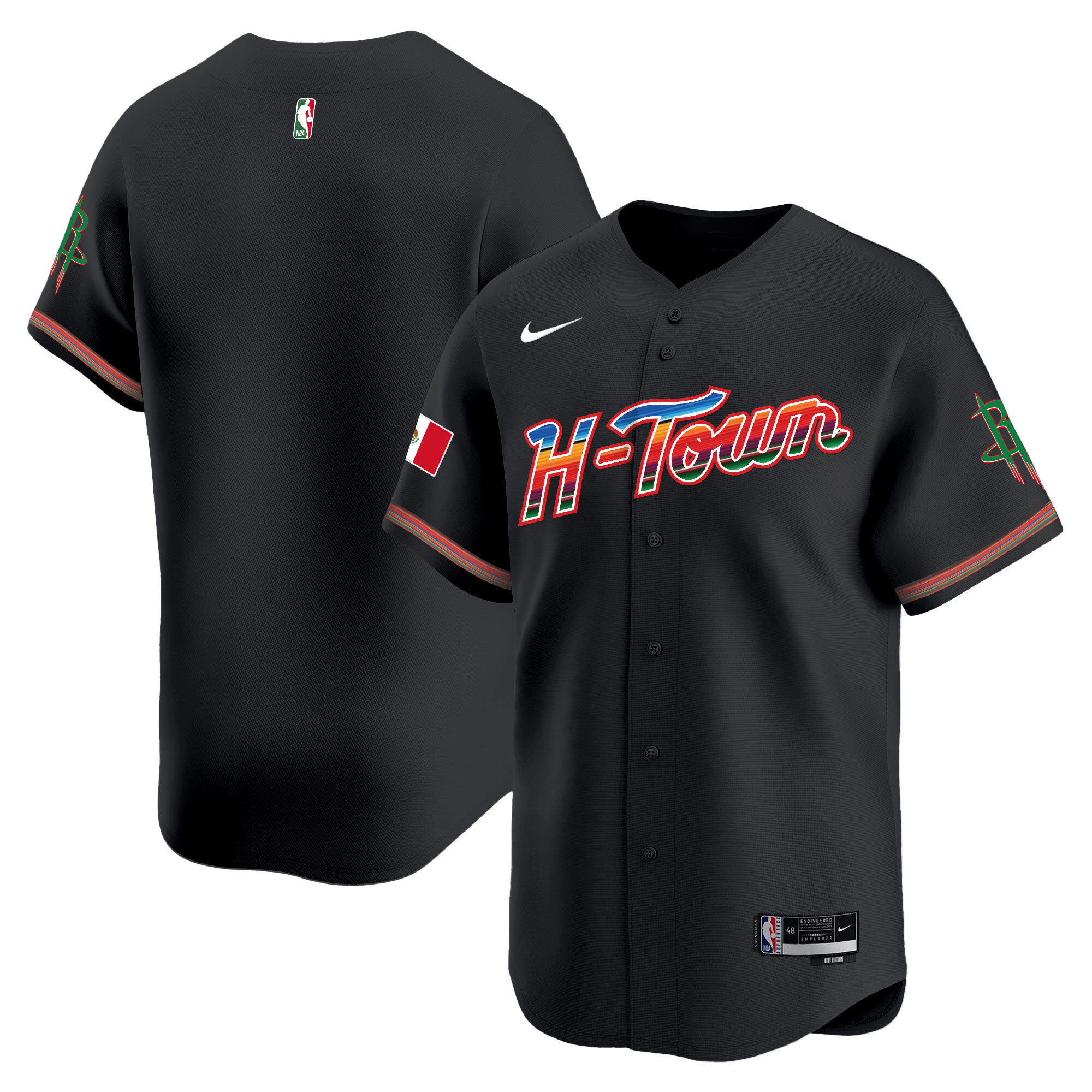 Men's Houston Rockets Mexico Vapor Baseball Jersey - All Stitched