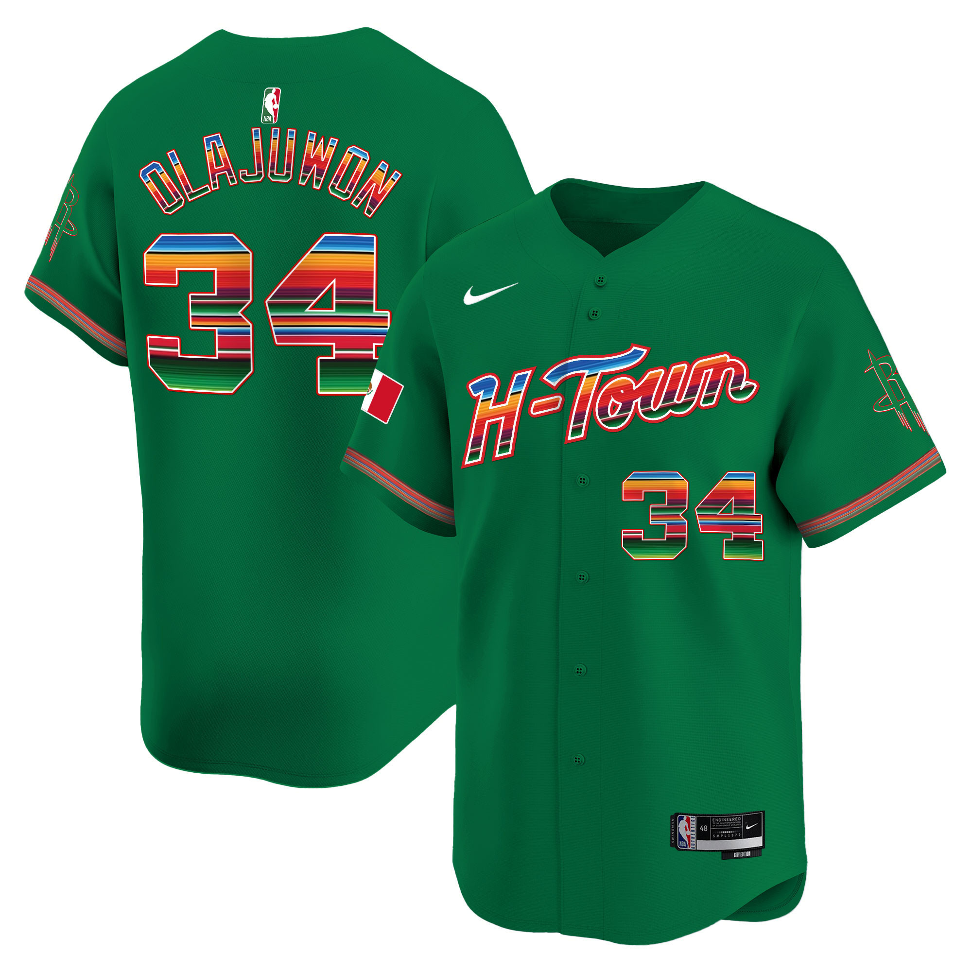 Men's Houston Rockets Mexico Vapor Baseball Jersey - All Stitched