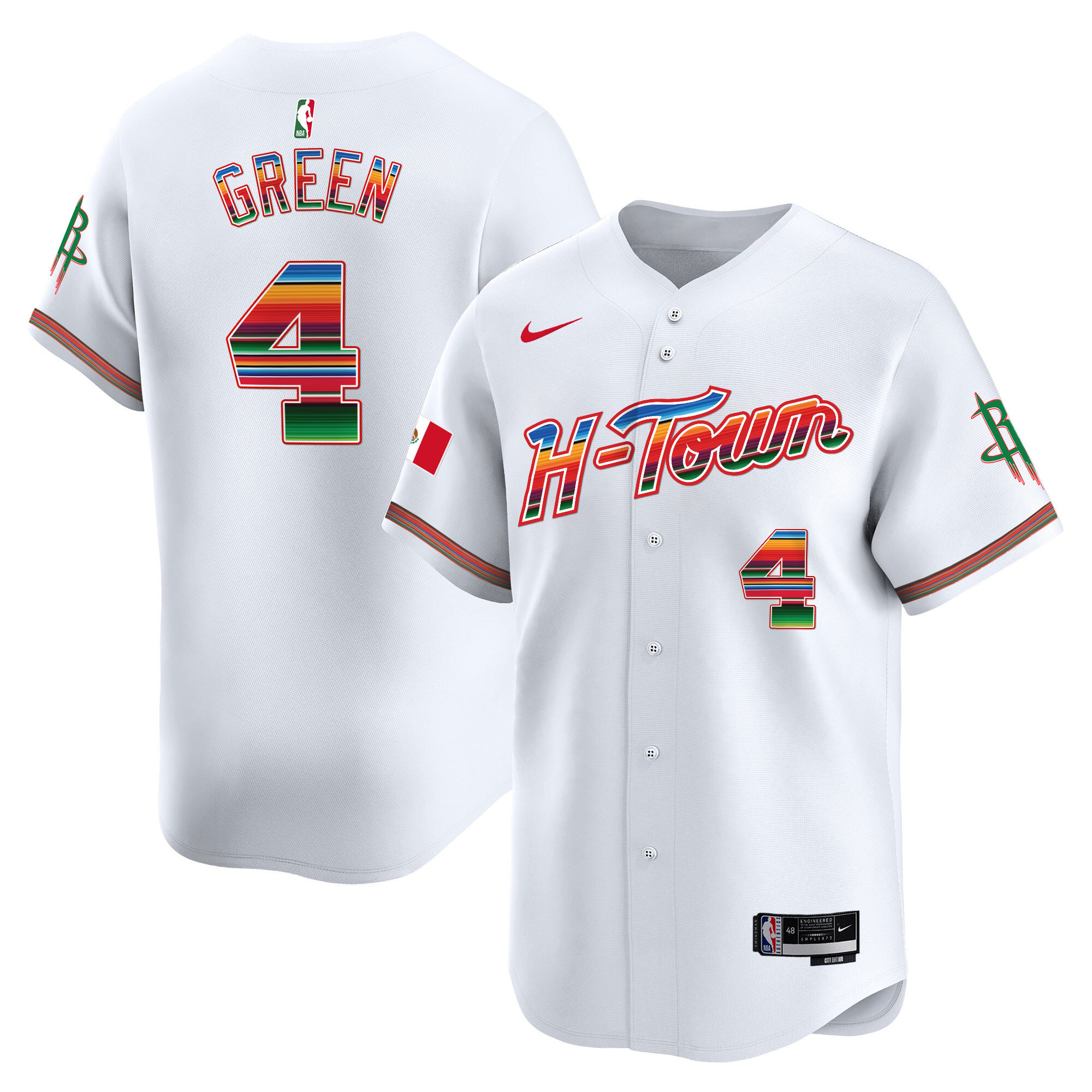 Men's Houston Rockets Mexico Vapor Baseball Jersey - All Stitched
