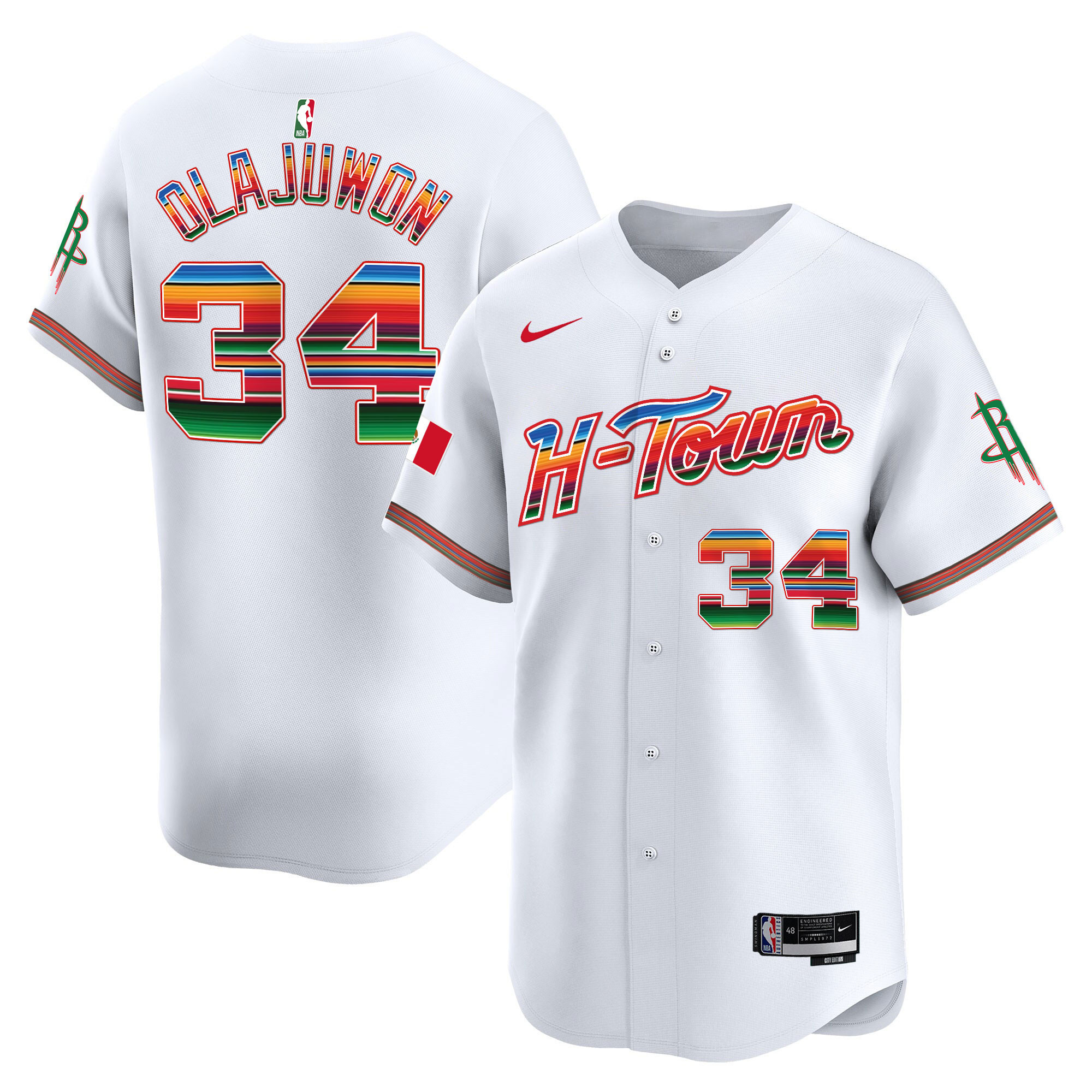 Men's Houston Rockets Mexico Vapor Baseball Jersey - All Stitched
