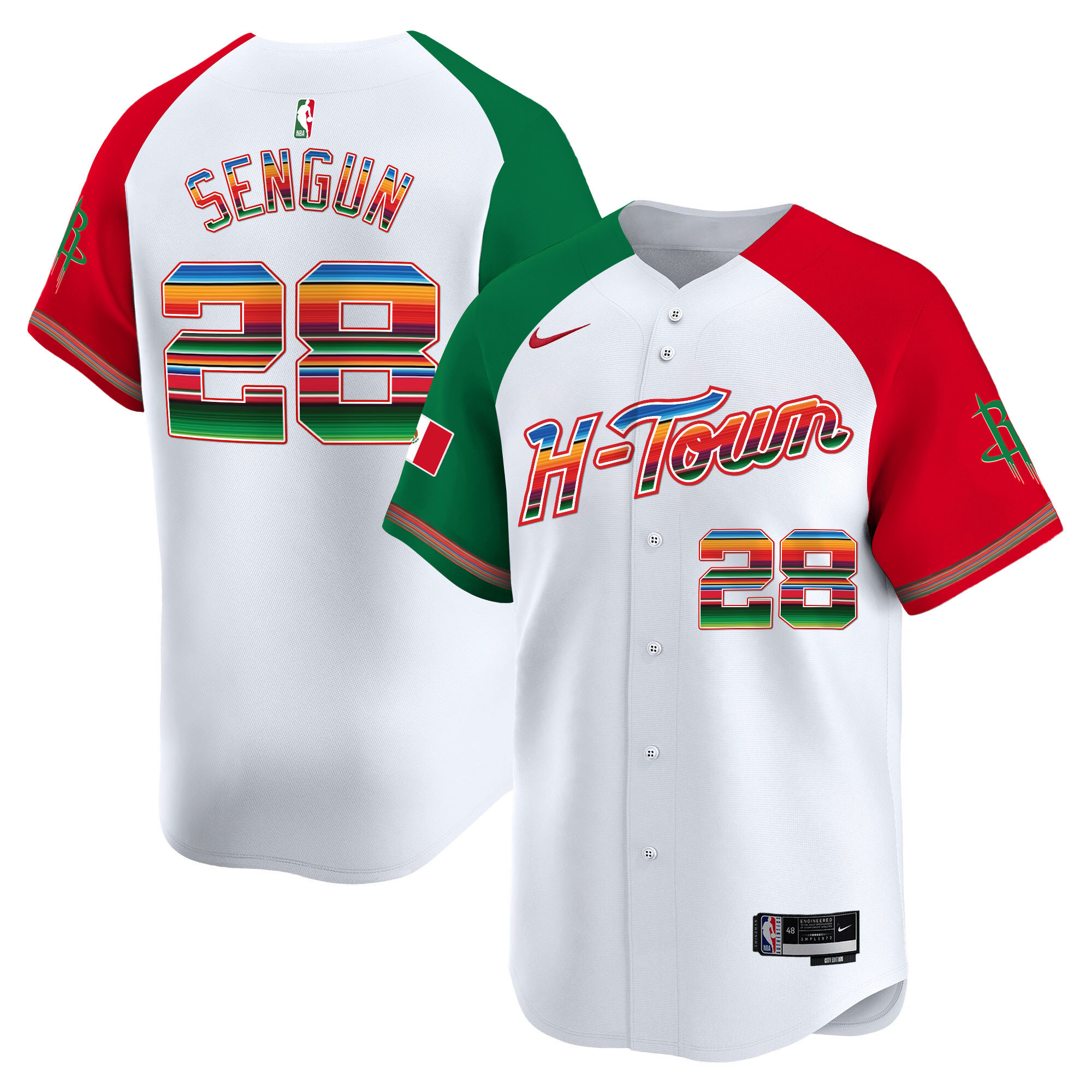 Men's Houston Rockets Mexico Vapor Baseball Jersey - All Stitched