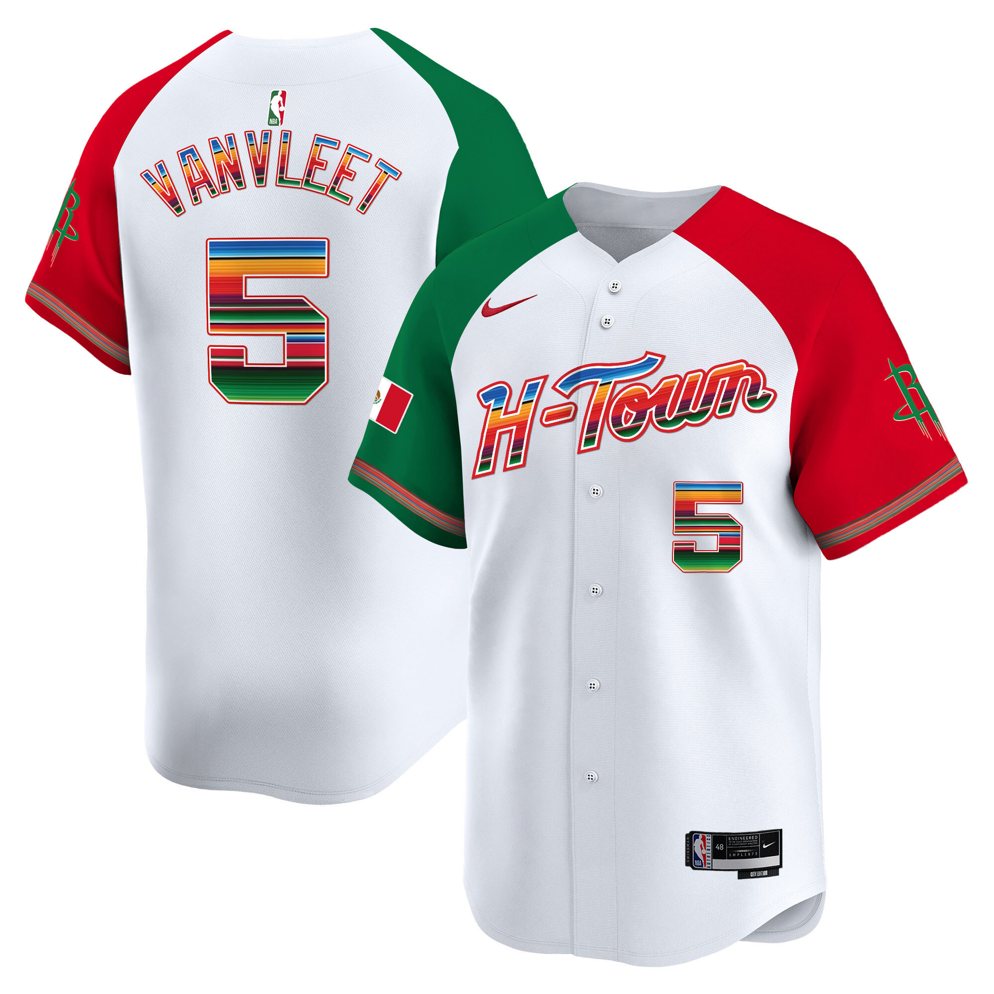 Men's Houston Rockets Mexico Vapor Baseball Jersey - All Stitched