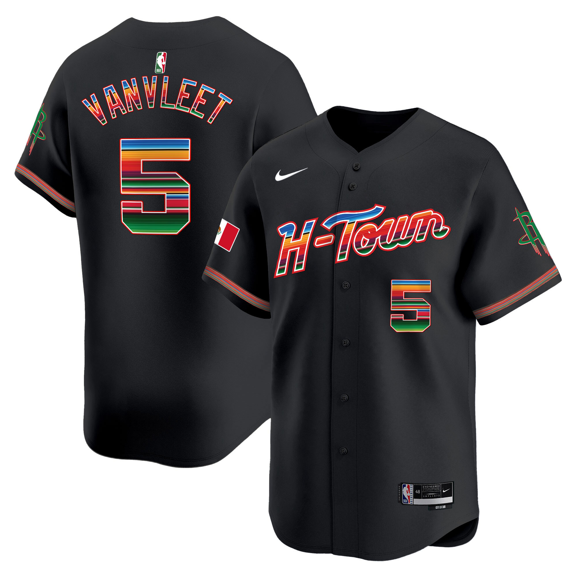 Men's Houston Rockets Mexico Vapor Baseball Jersey - All Stitched