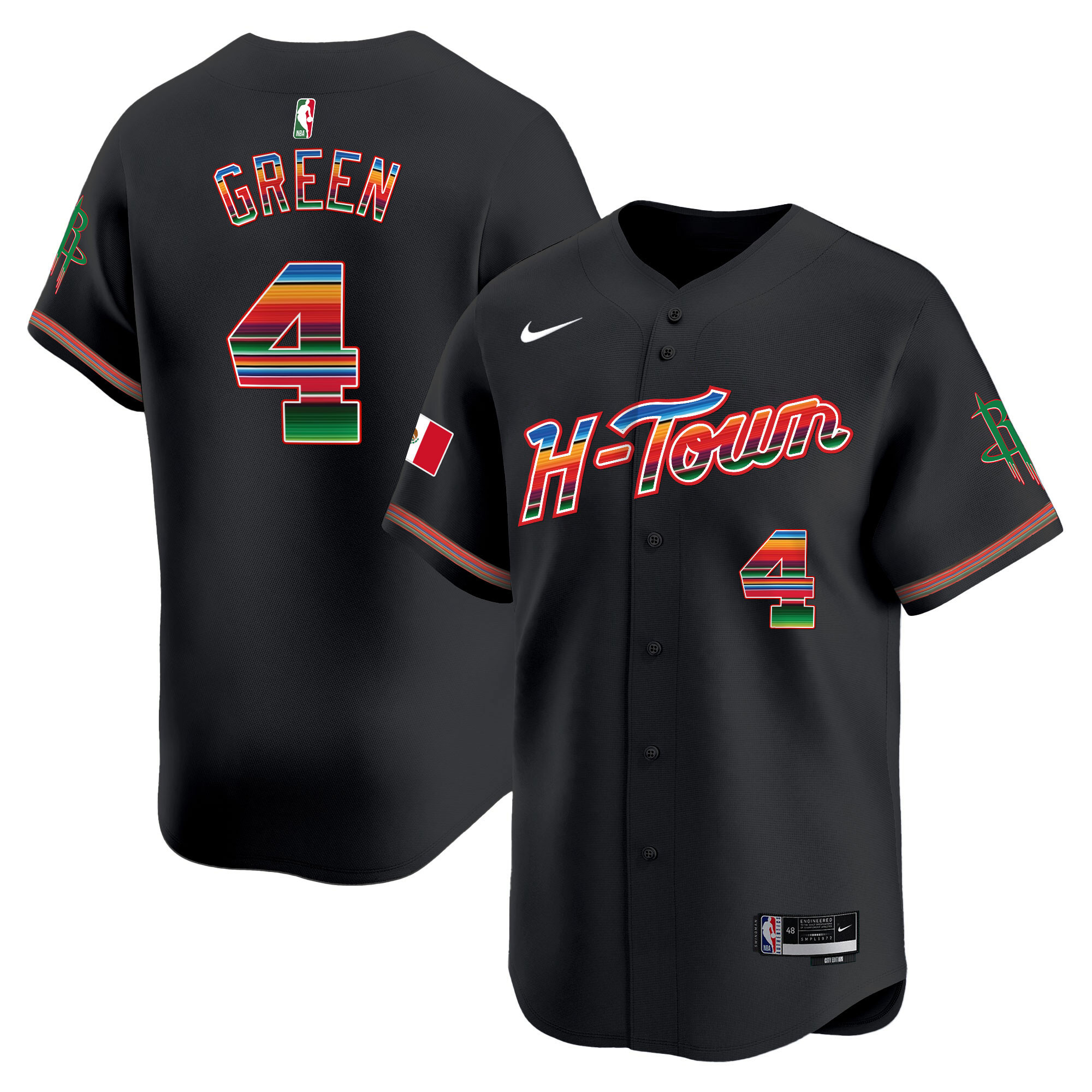 Men's Houston Rockets Mexico Vapor Baseball Jersey - All Stitched