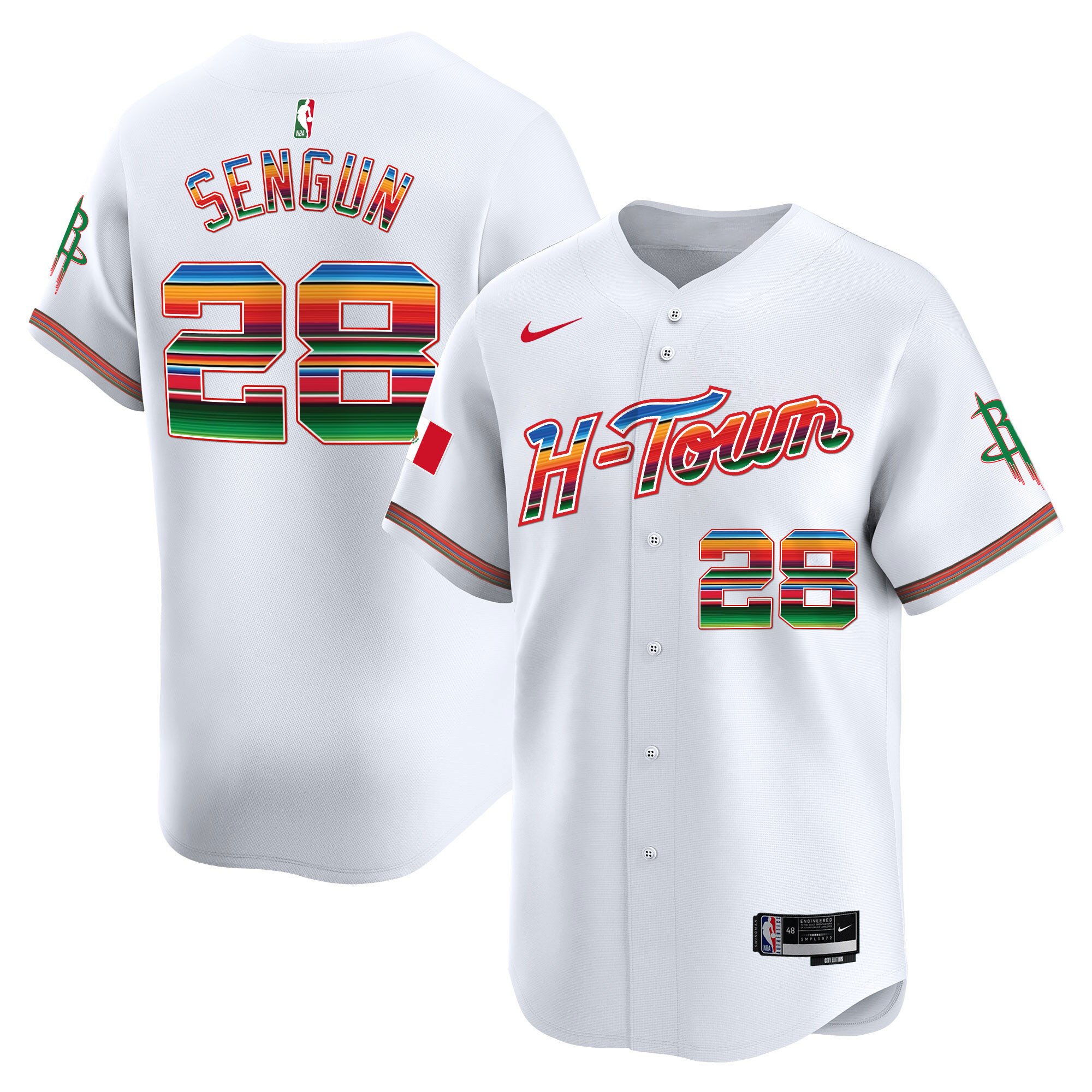 Men's Houston Rockets Mexico Vapor Baseball Jersey - All Stitched