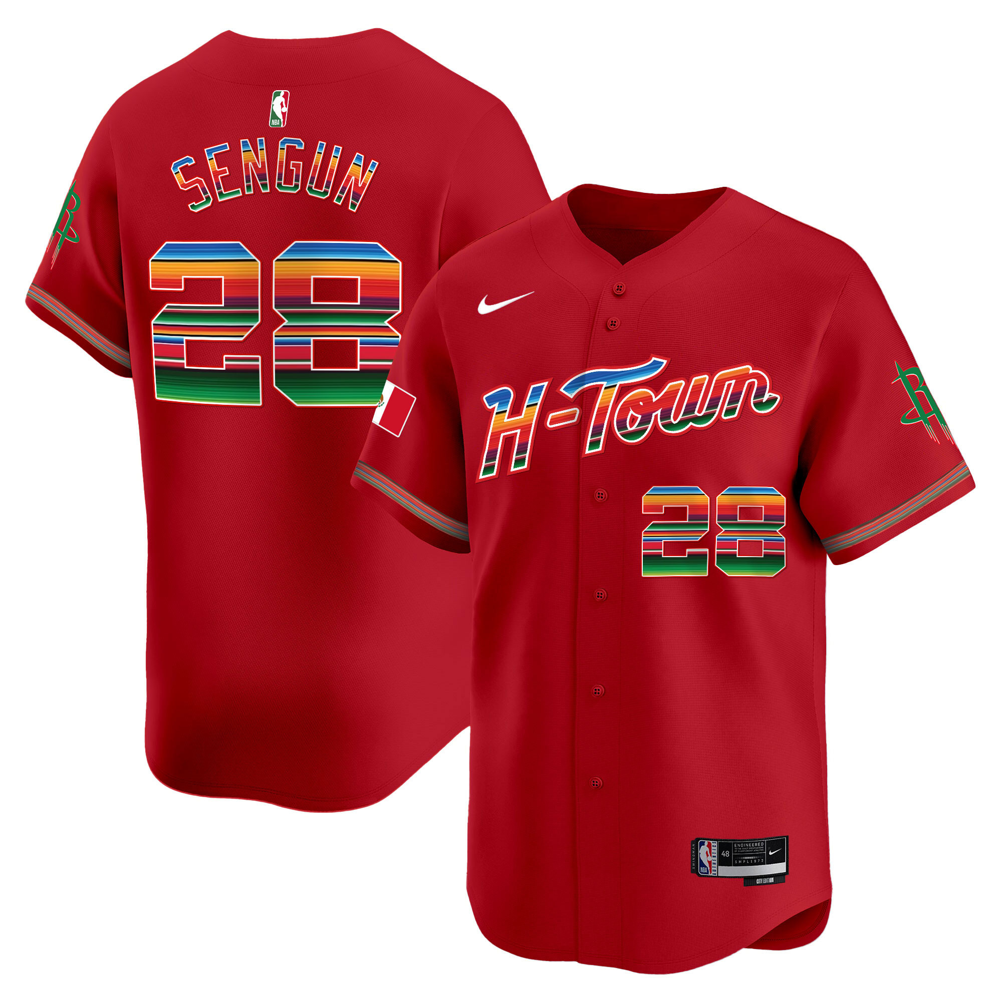 Men's Houston Rockets Mexico Vapor Baseball Jersey - All Stitched