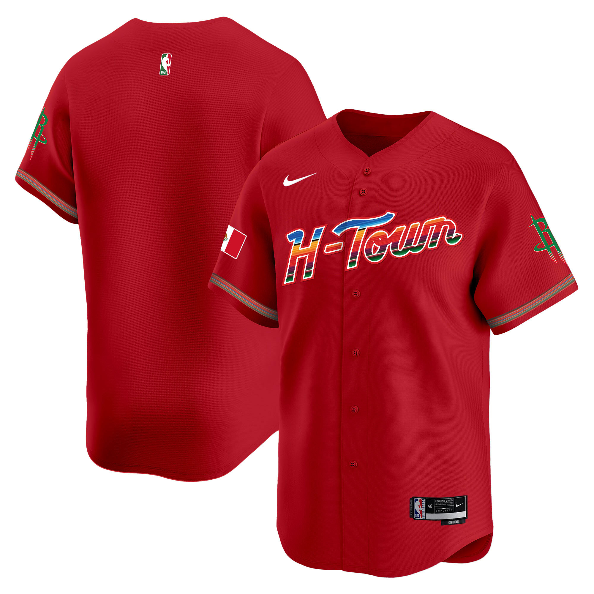 Men's Houston Rockets Mexico Vapor Baseball Jersey - All Stitched