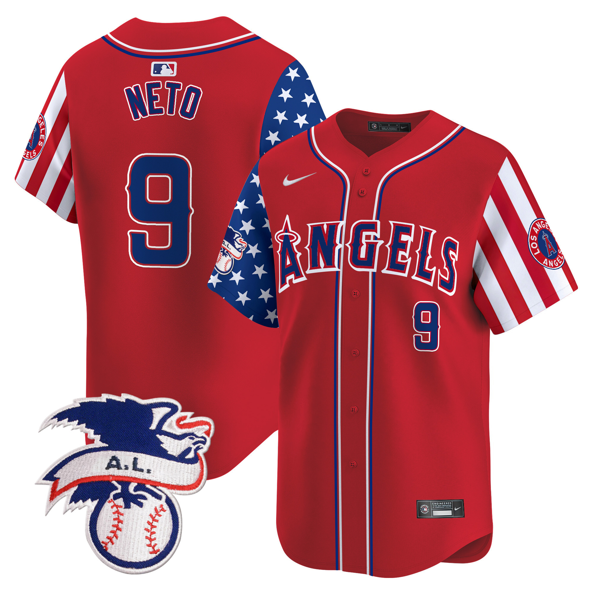 Men's Los Angeles Angels 2024 Fourth of July Vapor Premier Limited Jersey - All Stitched
