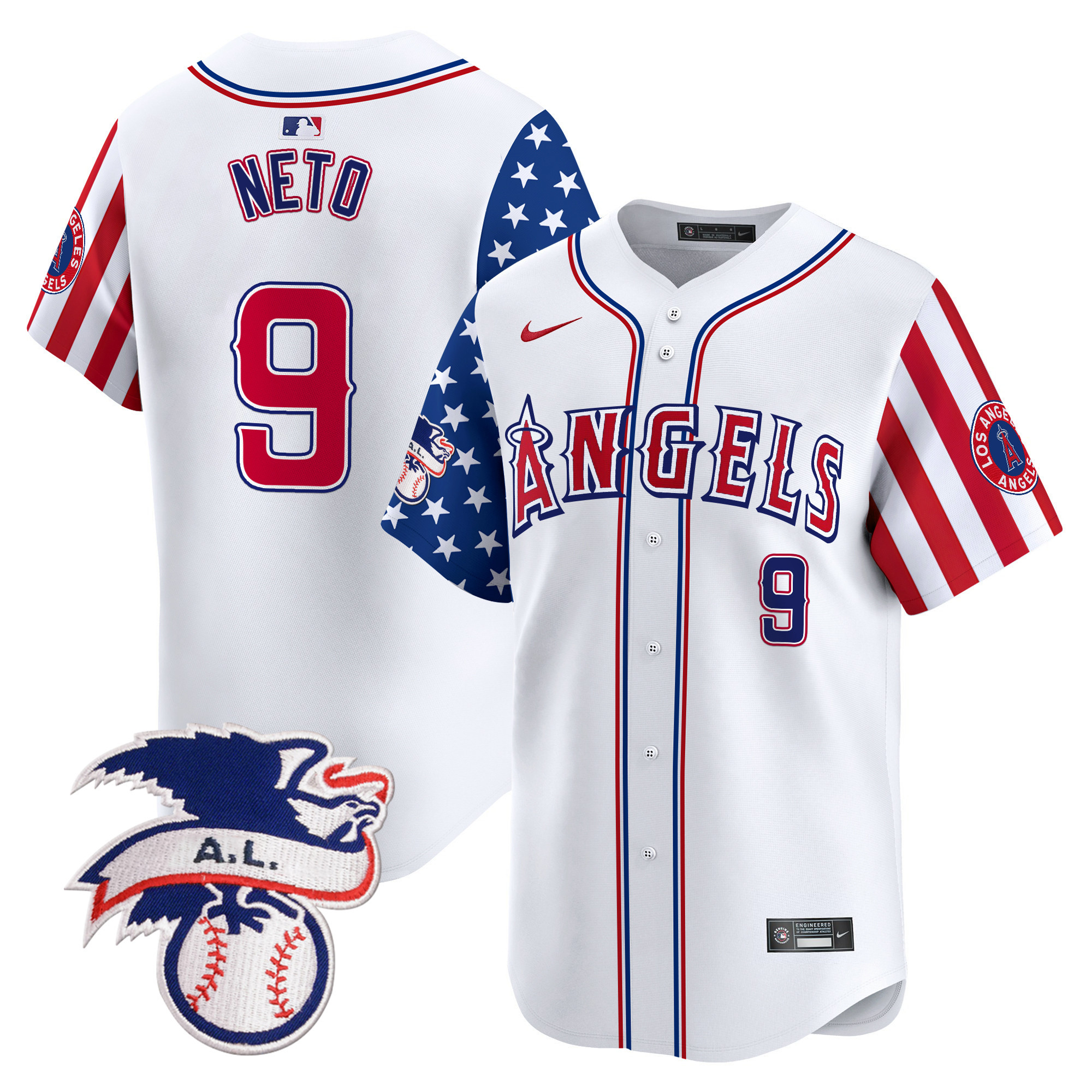 Men's Los Angeles Angels 2024 Fourth of July Vapor Premier Limited Jersey - All Stitched