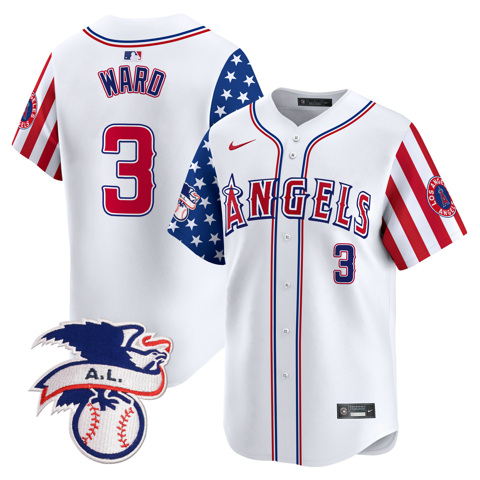 Men's Los Angeles Angels 2024 Fourth of July Vapor Premier Limited Jersey - All Stitched