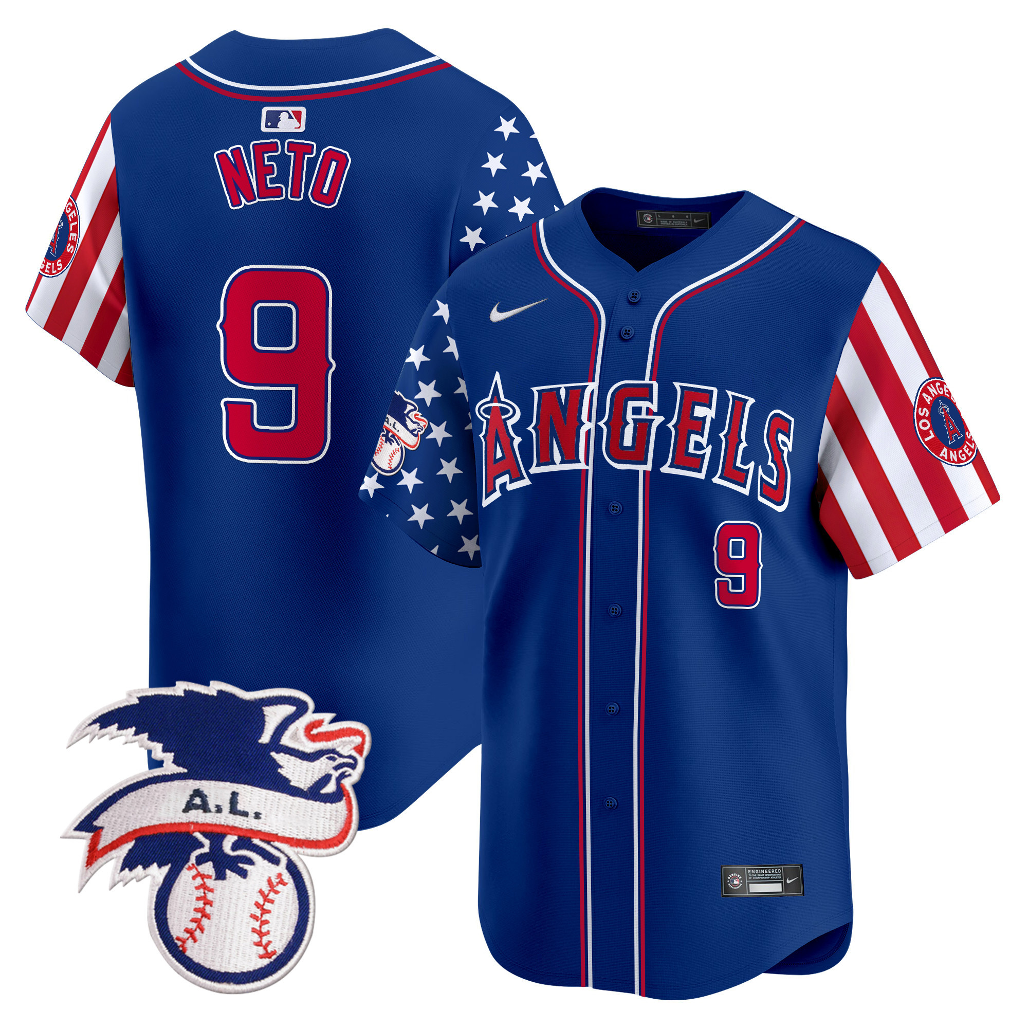Men's Los Angeles Angels 2024 Fourth of July Vapor Premier Limited Jersey - All Stitched