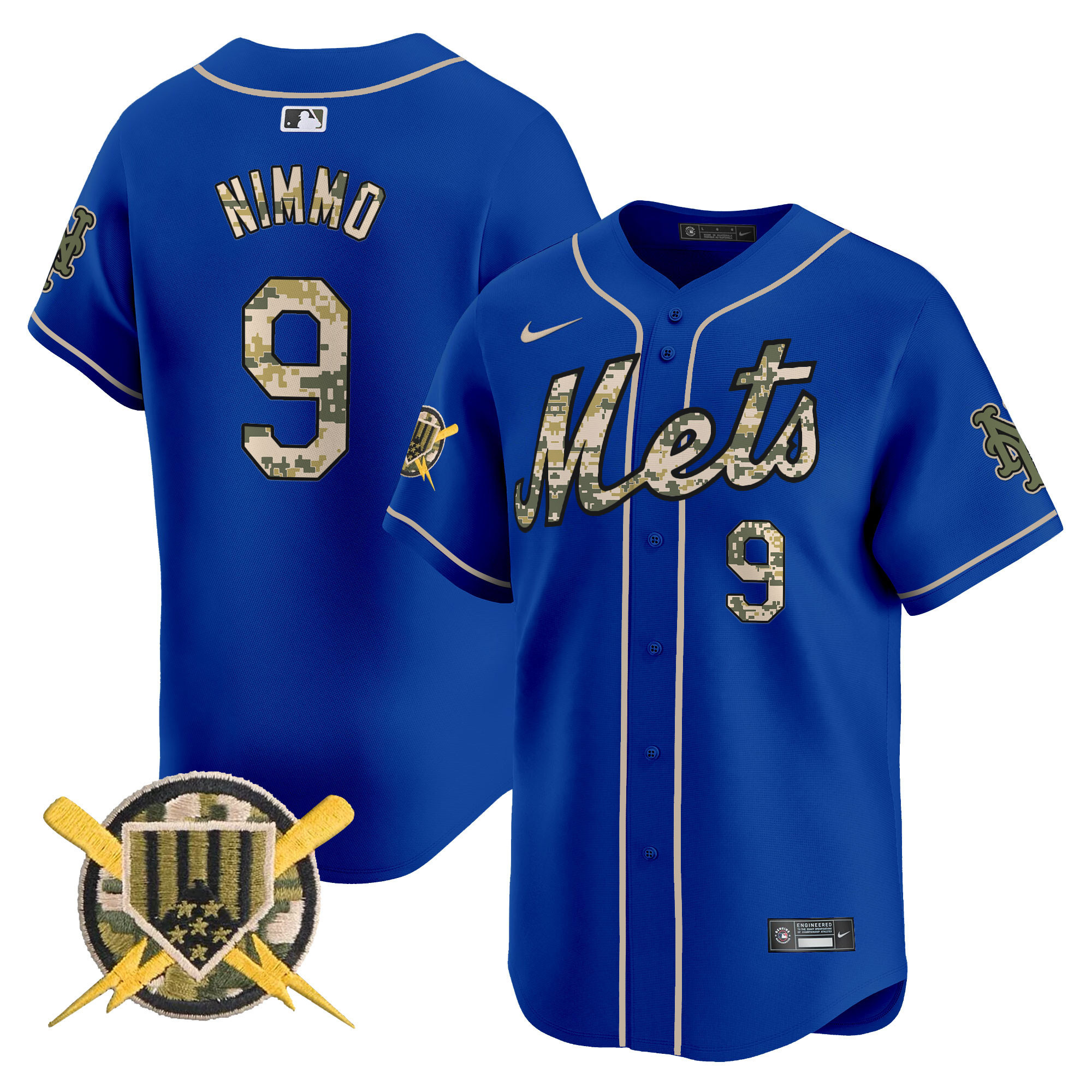 Men's Mets Armed Forces Day Vapor Premier Limited Jersey - All Stitched