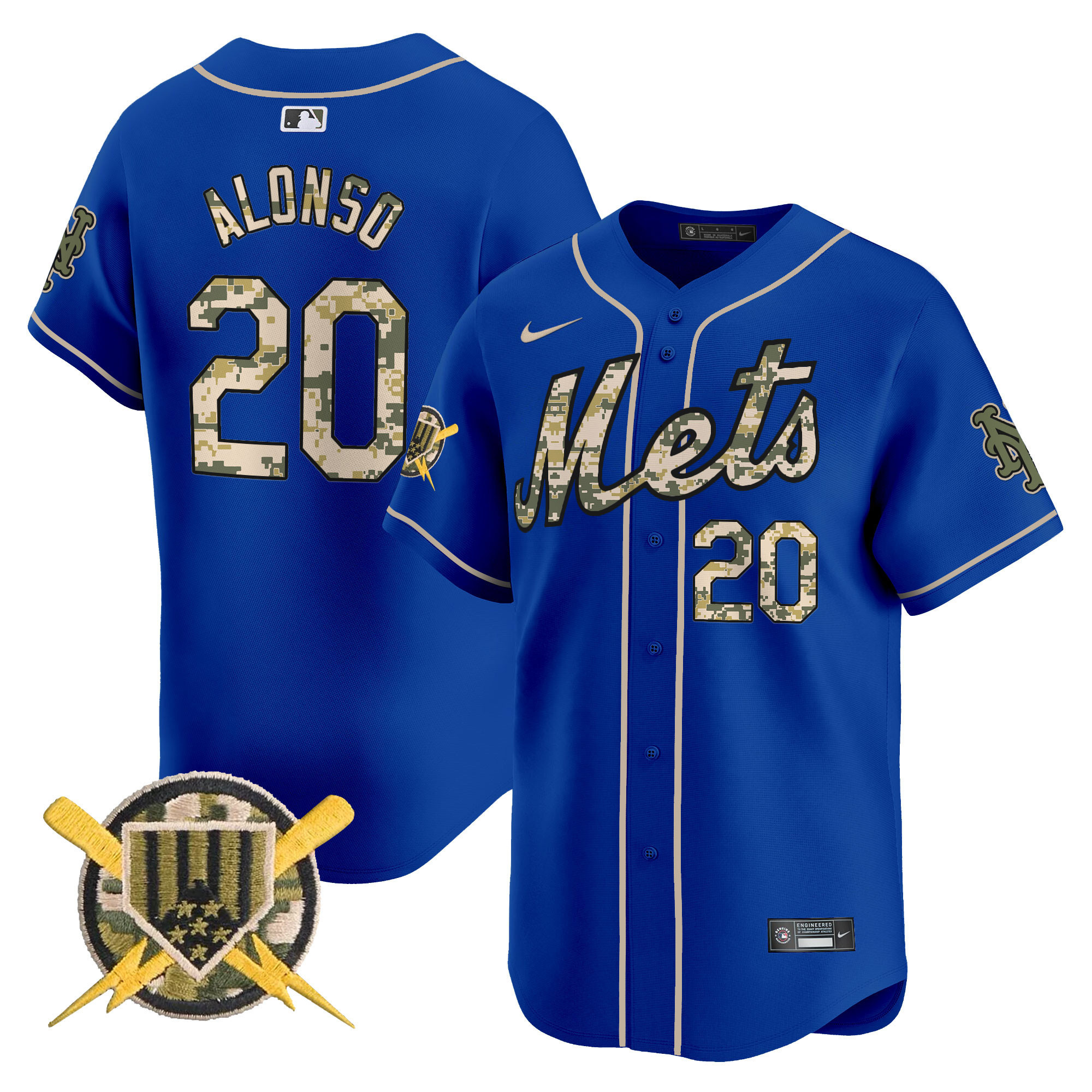 Men's Mets Armed Forces Day Vapor Premier Limited Jersey - All Stitched