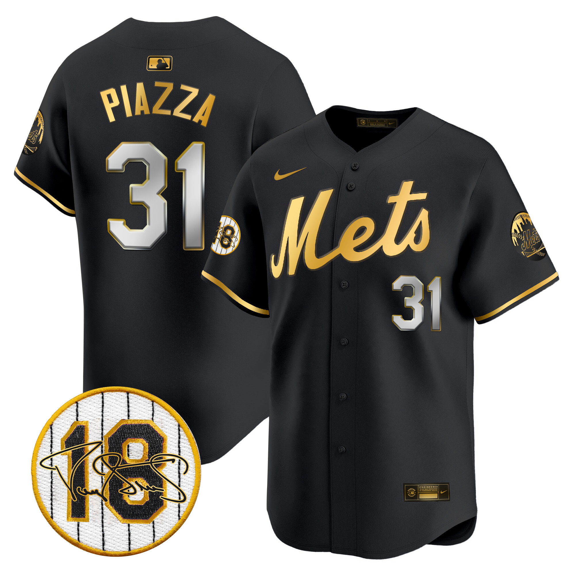 Men's Mets Darryl Strawberry Patch Vapor Premier Limited Jersey - All Stitched