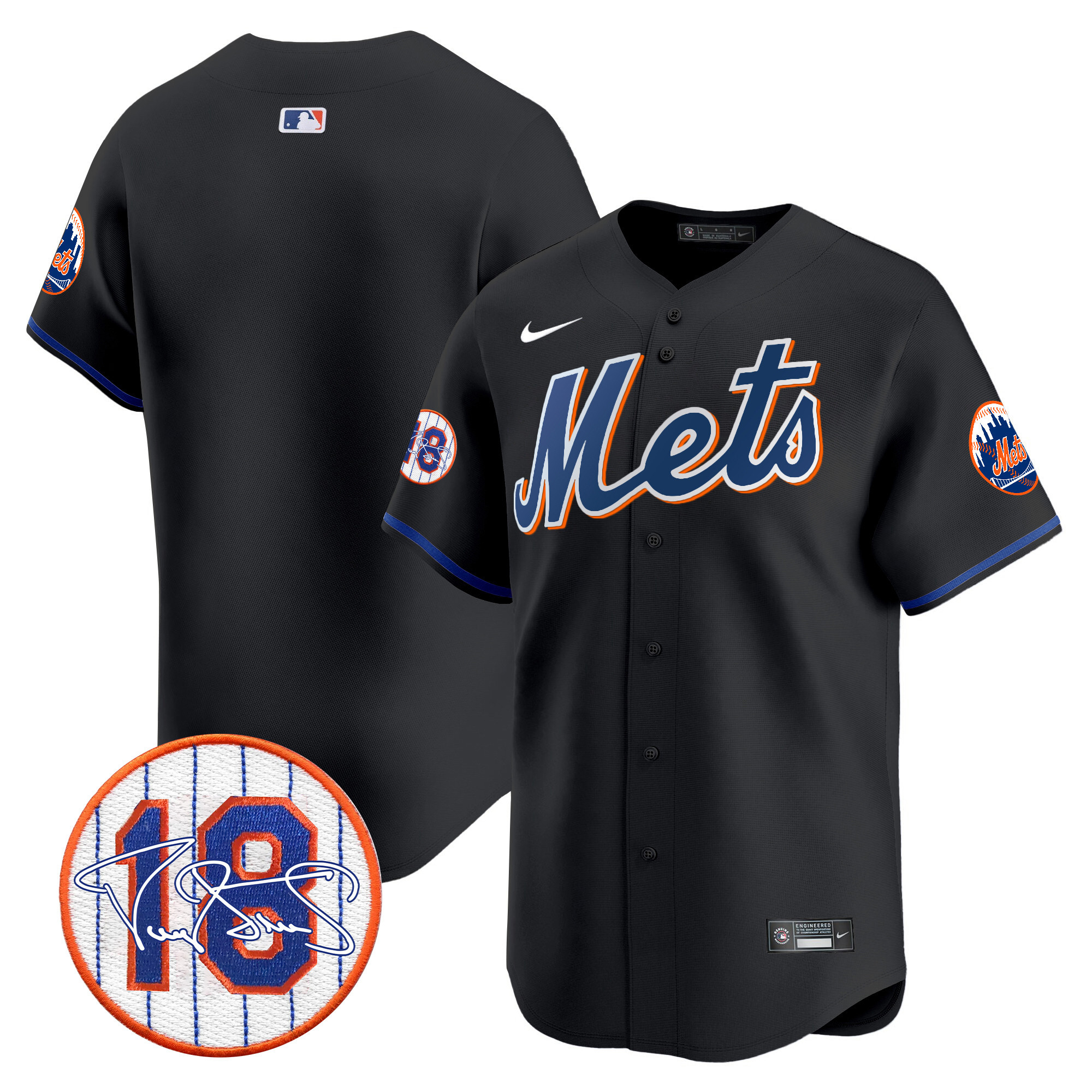 Men's Mets Darryl Strawberry Patch Vapor Premier Limited Jersey - All Stitched