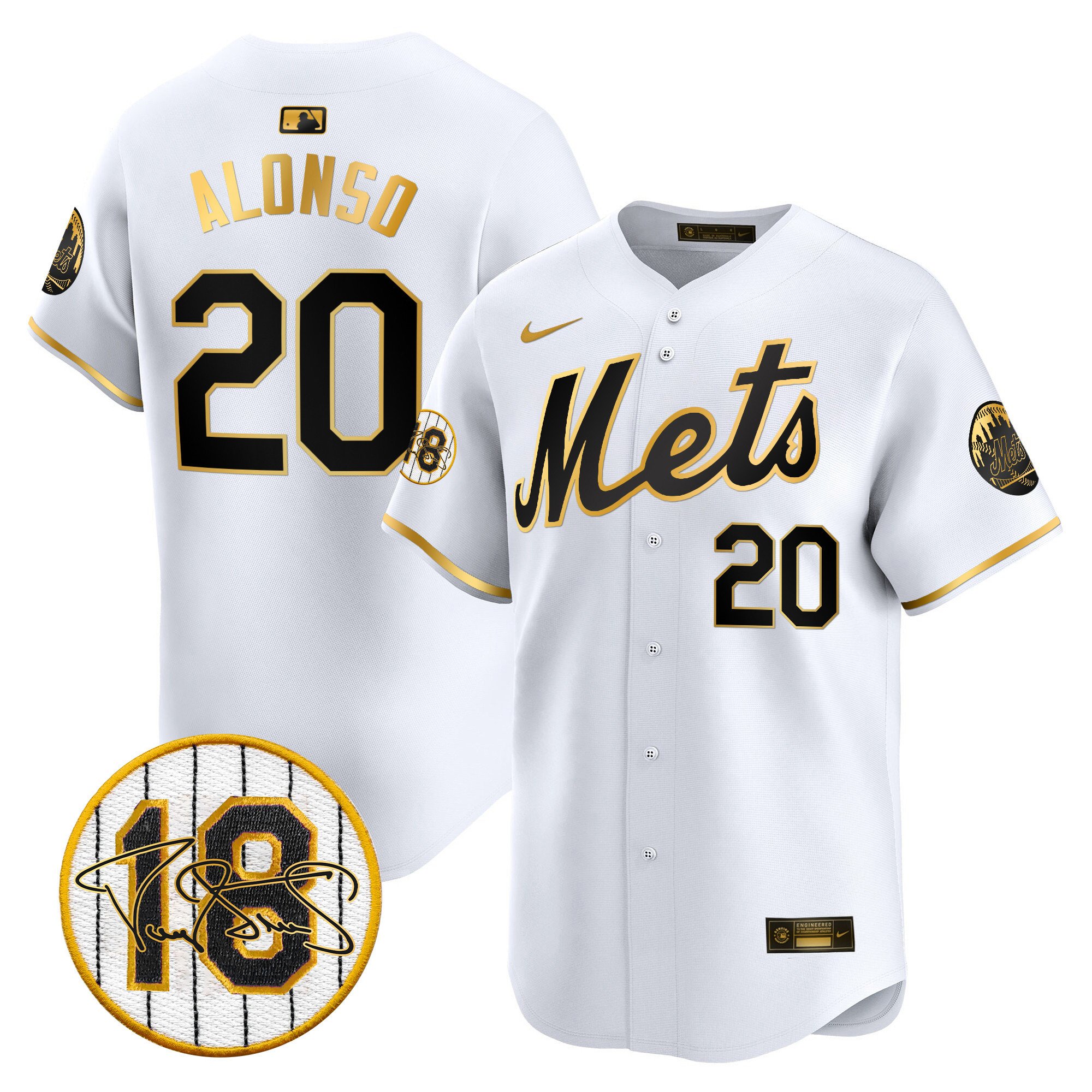 Men's Mets Darryl Strawberry Patch Vapor Premier Limited Jersey - All Stitched