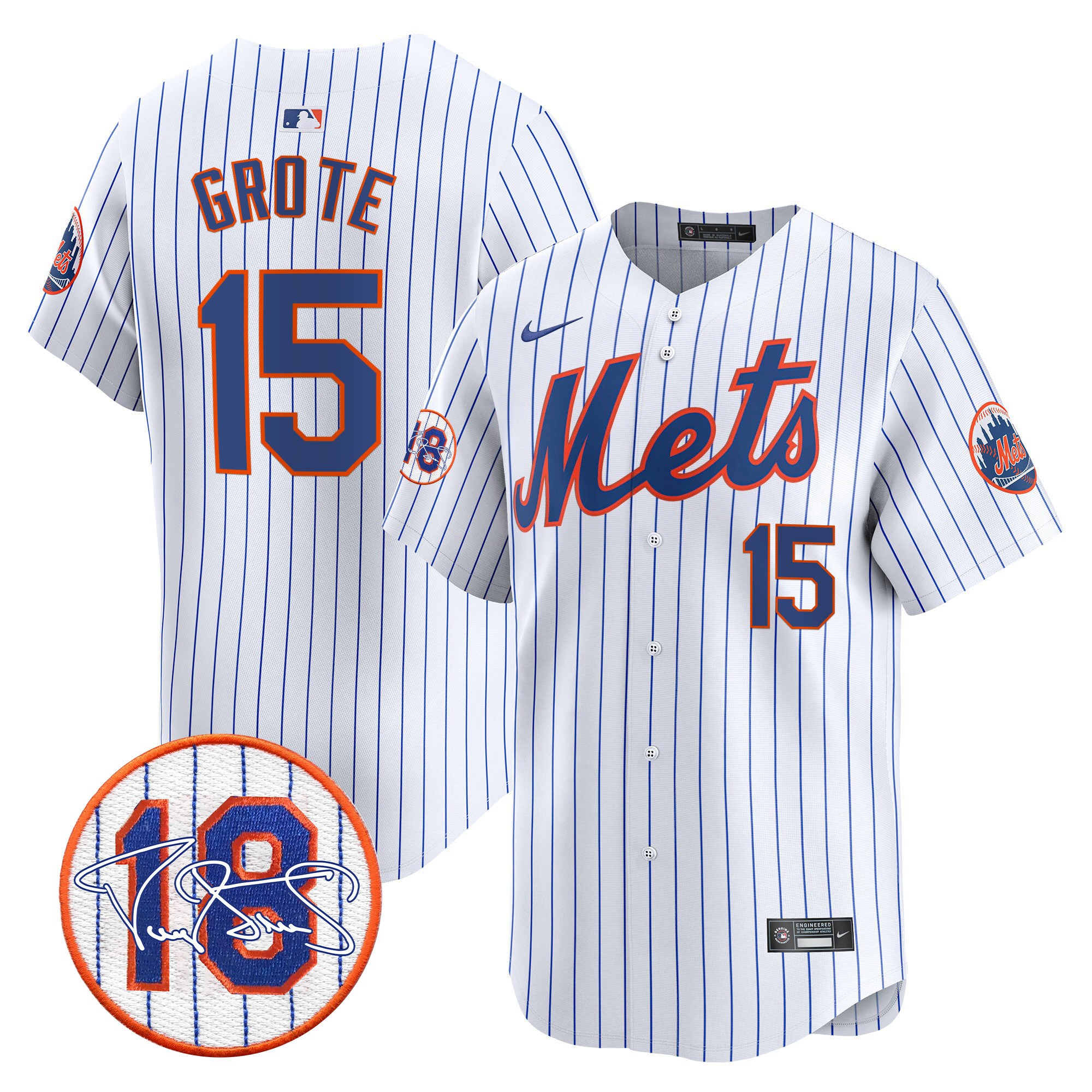 Men's Mets Darryl Strawberry Patch Vapor Premier Limited Jersey - All Stitched