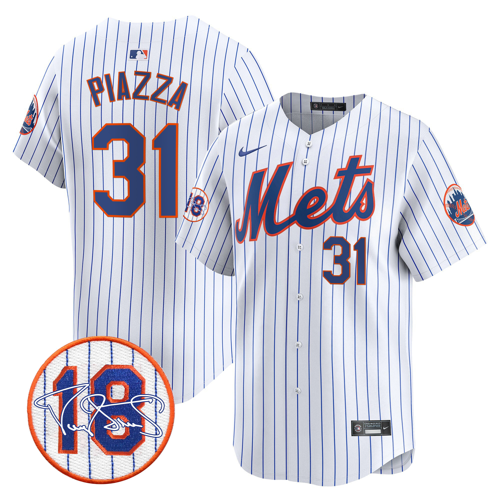 Men's Mets Darryl Strawberry Patch Vapor Premier Limited Jersey - All Stitched