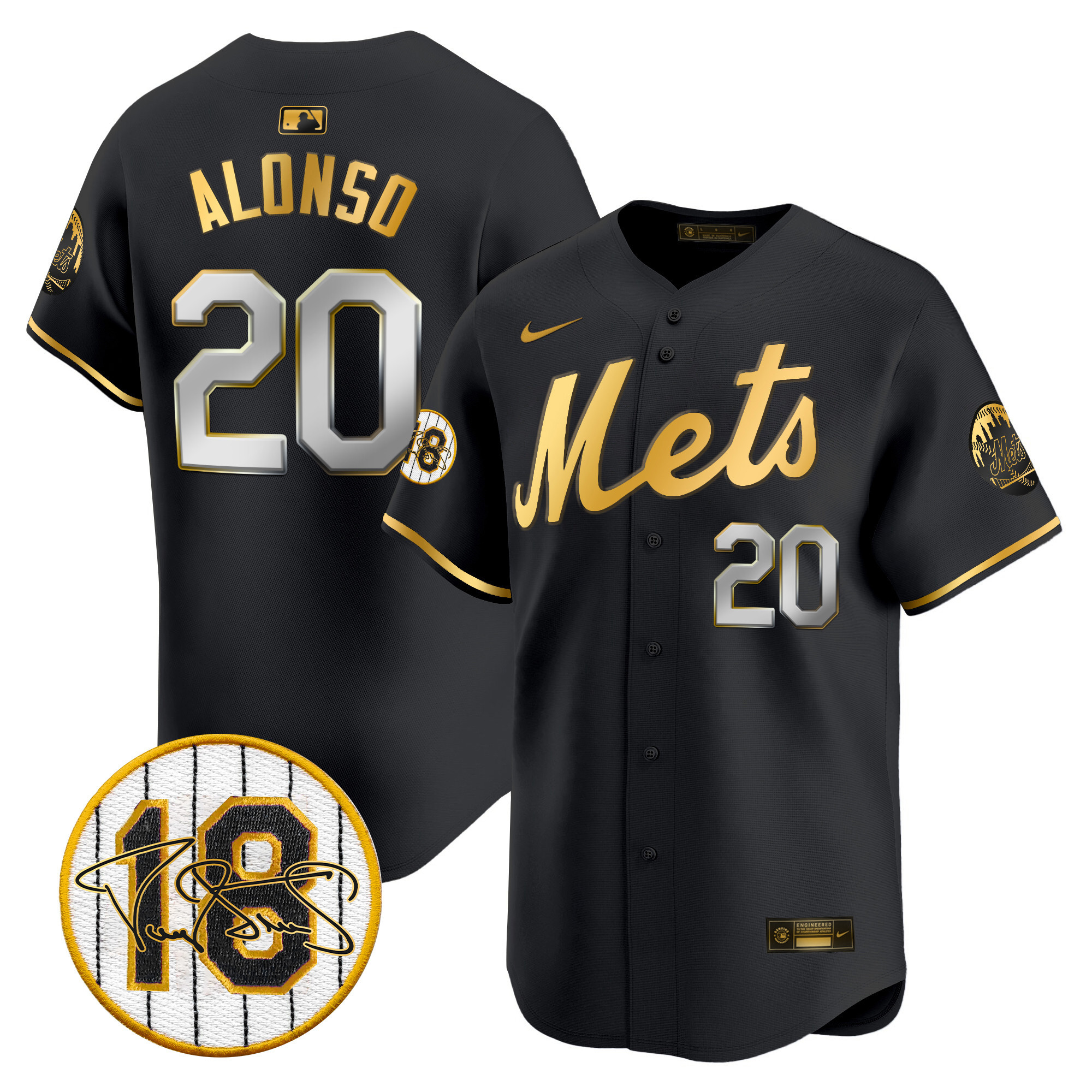 Men's Mets Darryl Strawberry Patch Vapor Premier Limited Jersey - All Stitched