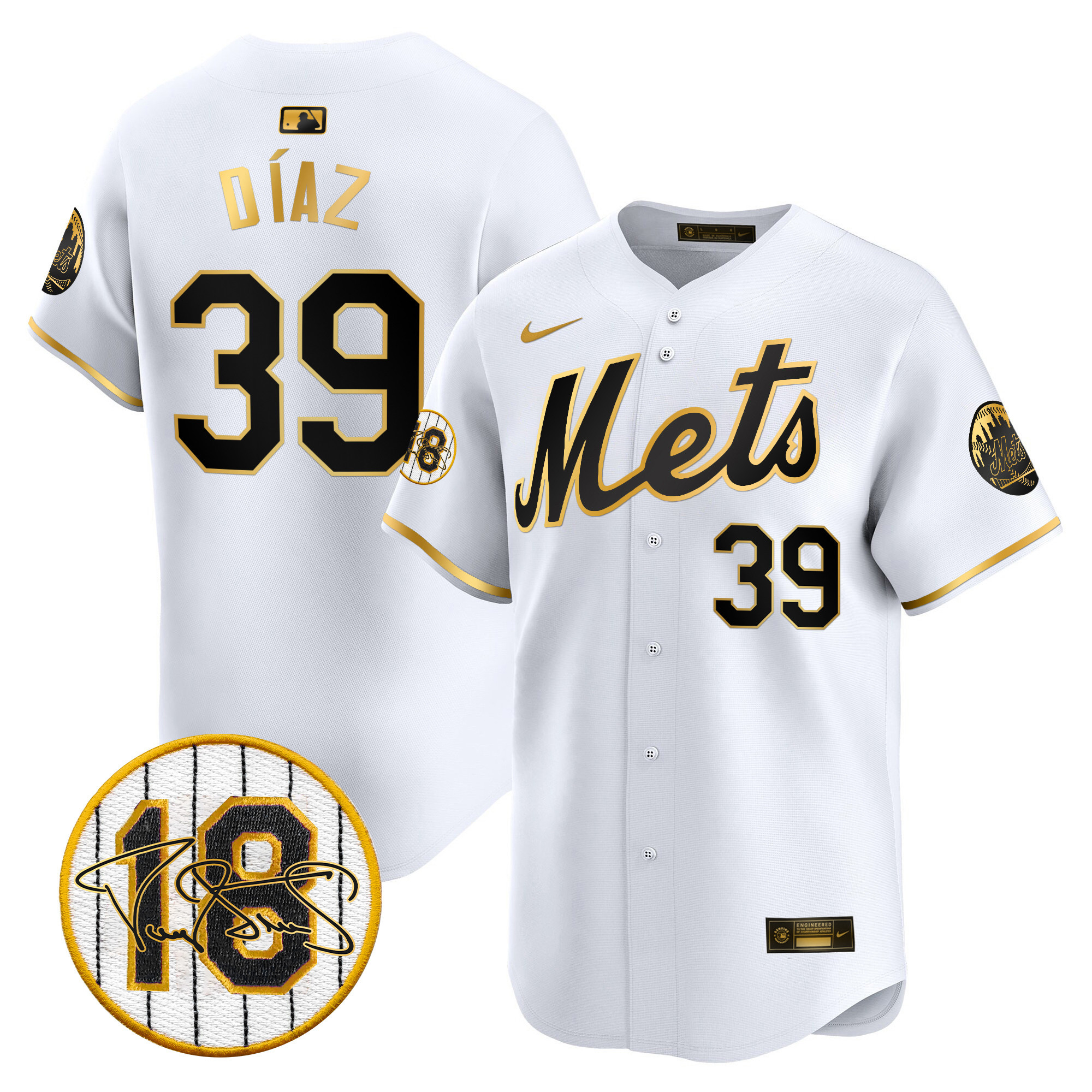 Men's Mets Darryl Strawberry Patch Vapor Premier Limited Jersey - All Stitched