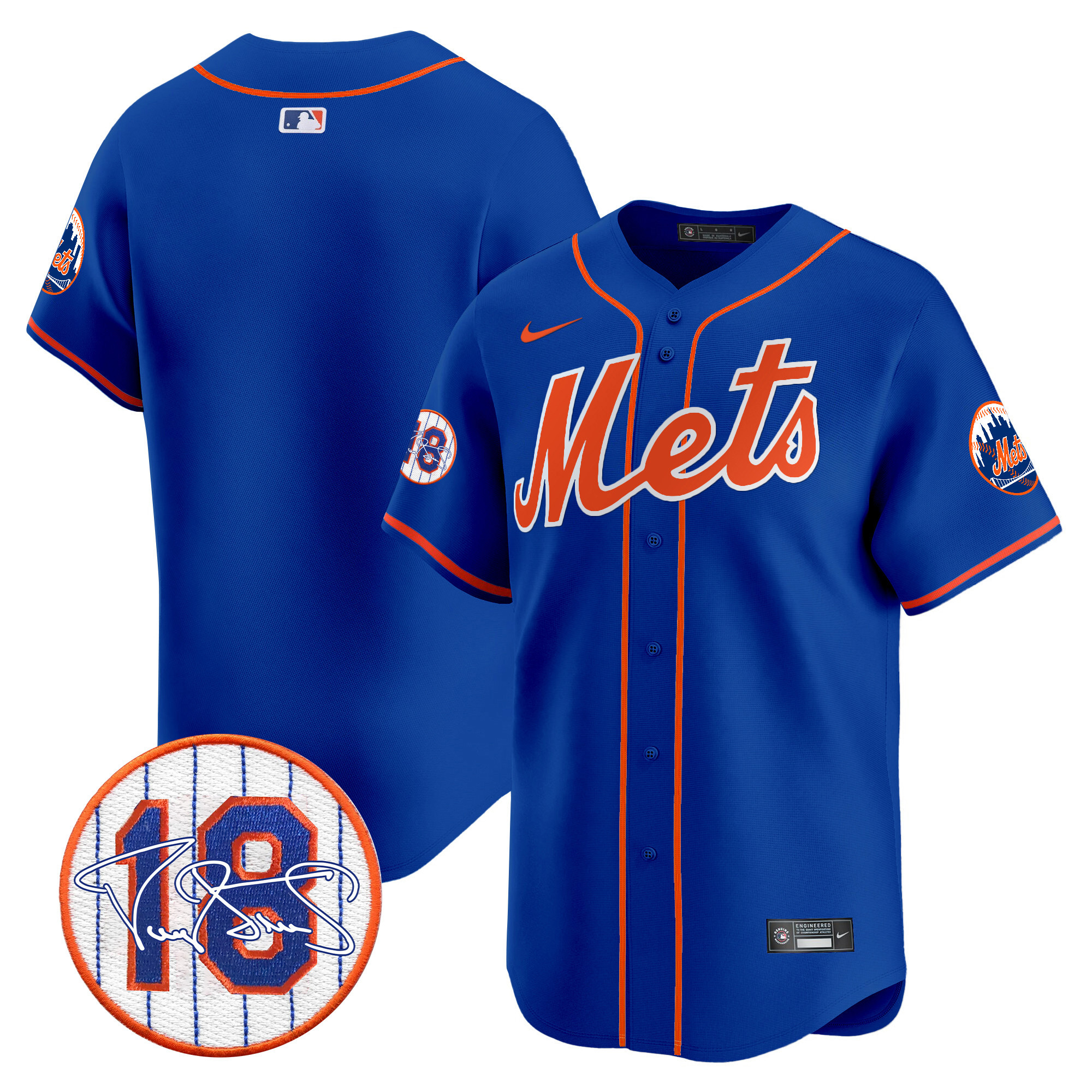 Men's Mets Darryl Strawberry Patch Vapor Premier Limited Jersey - All Stitched