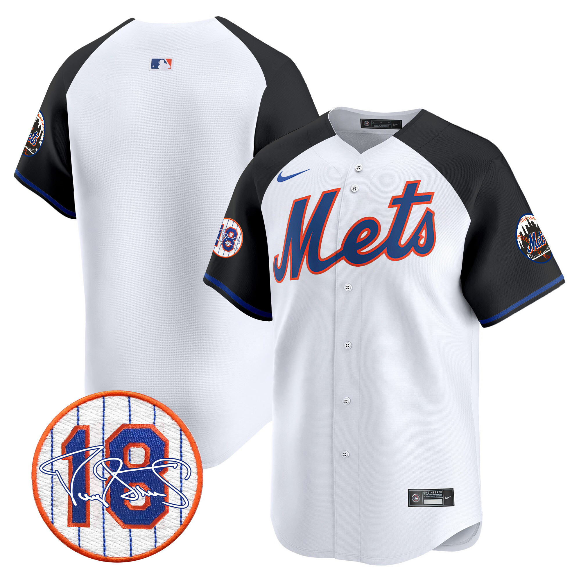 Men's Mets Darryl Strawberry Patch Vapor Premier Limited Jersey - All Stitched