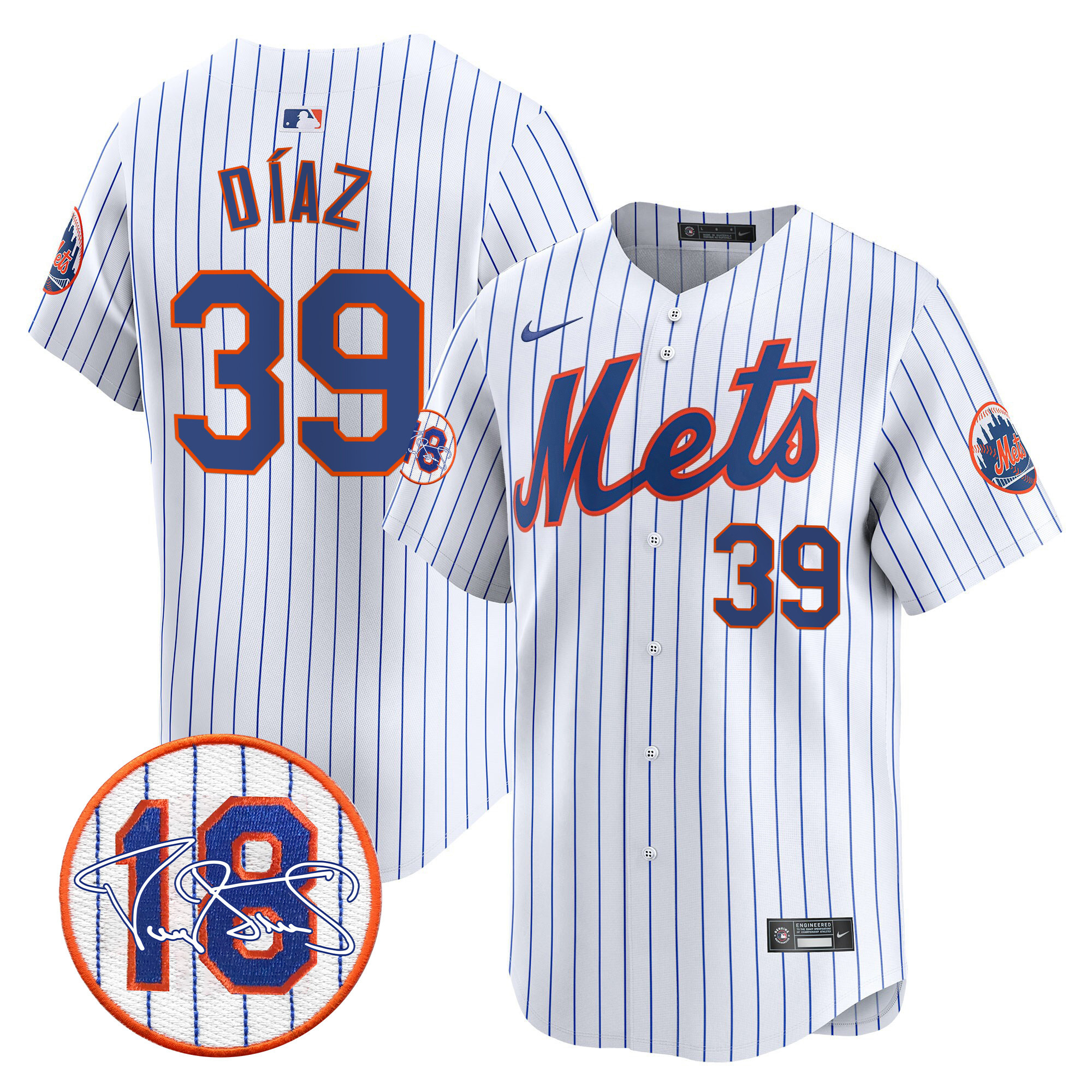 Men's Mets Darryl Strawberry Patch Vapor Premier Limited Jersey - All Stitched