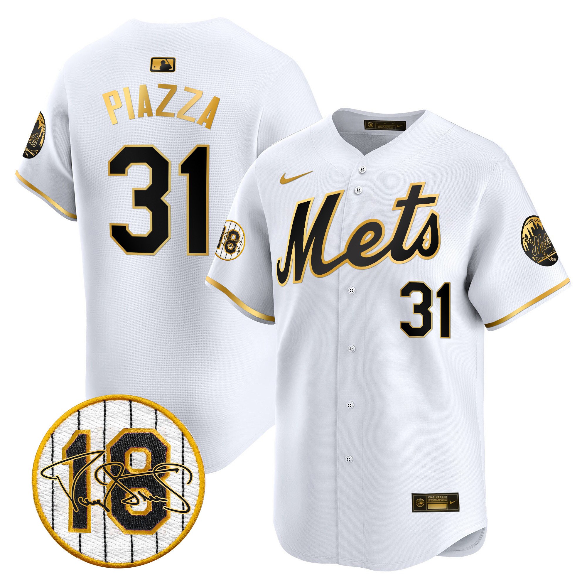Men's Mets Darryl Strawberry Patch Vapor Premier Limited Jersey - All Stitched