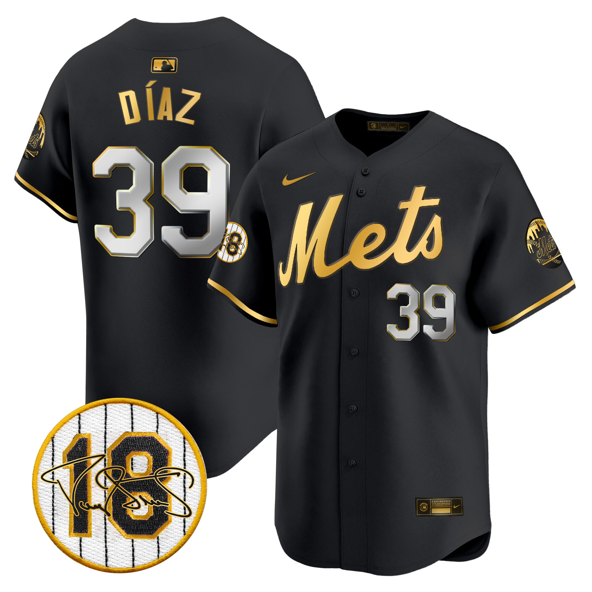 Men's Mets Darryl Strawberry Patch Vapor Premier Limited Jersey - All Stitched