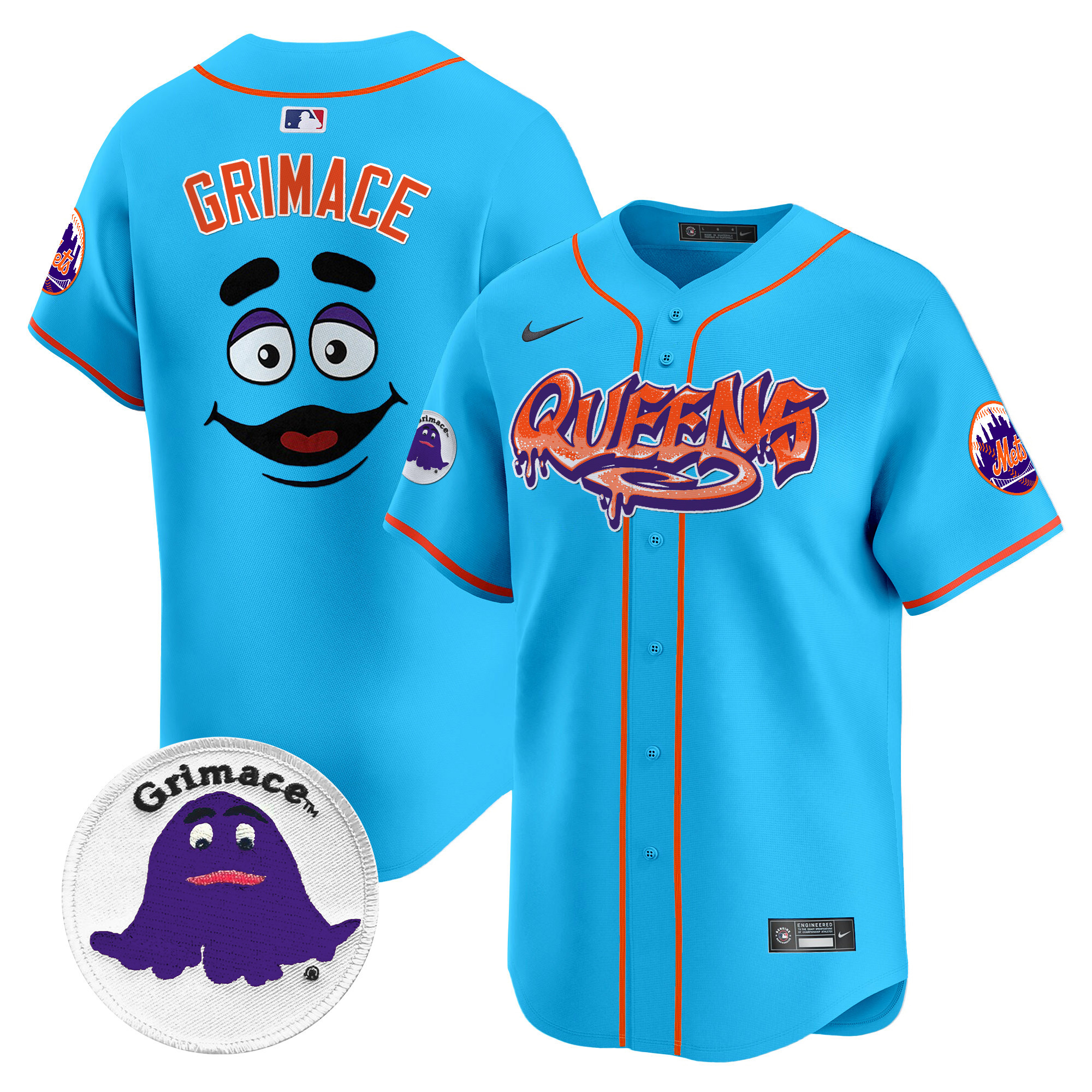 Men's Mets Queens Graffiti Vapor Premier Limited Jersey - All Stitched