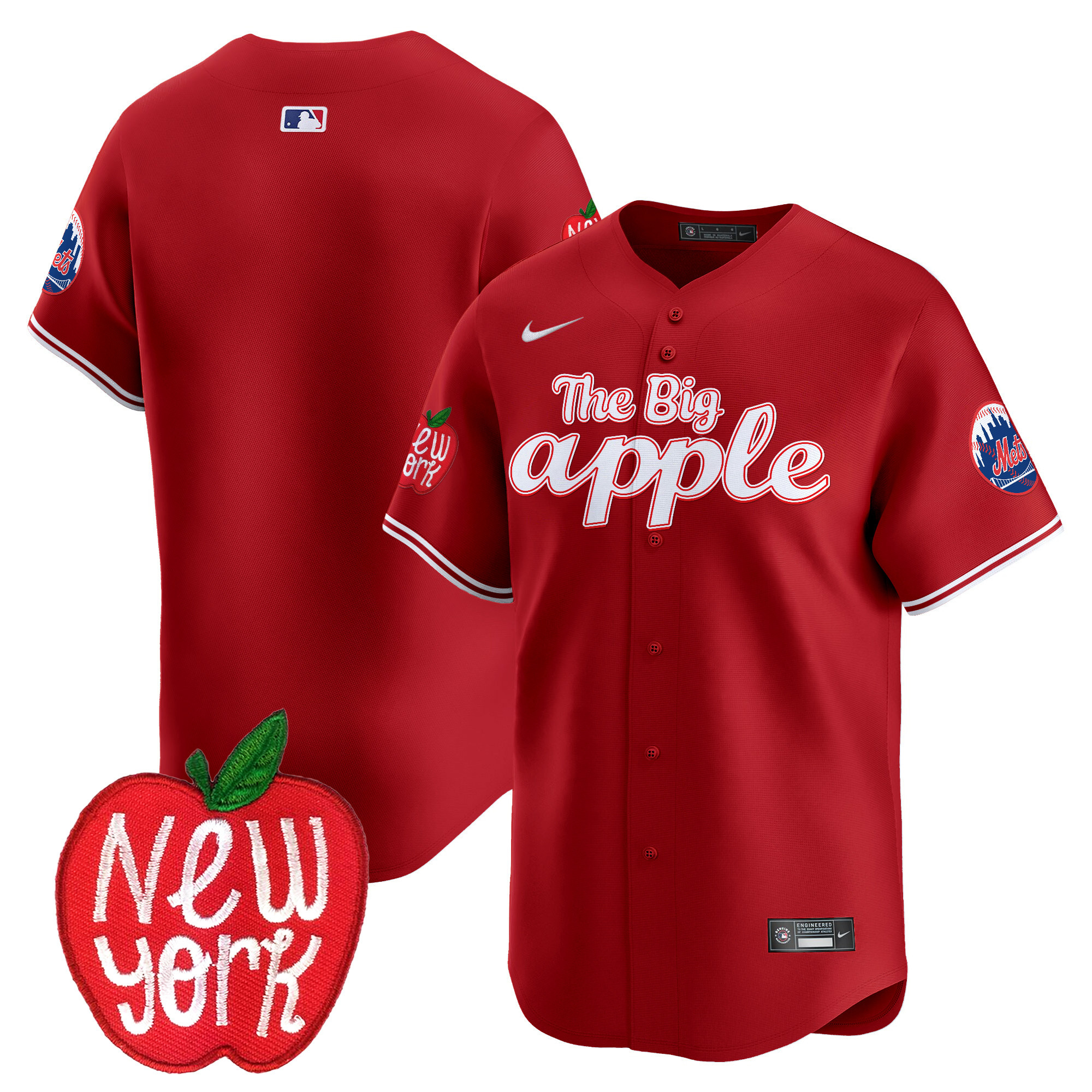 Men's Mets The Big Apple Vapor Premier Limited Jersey - All Stitched