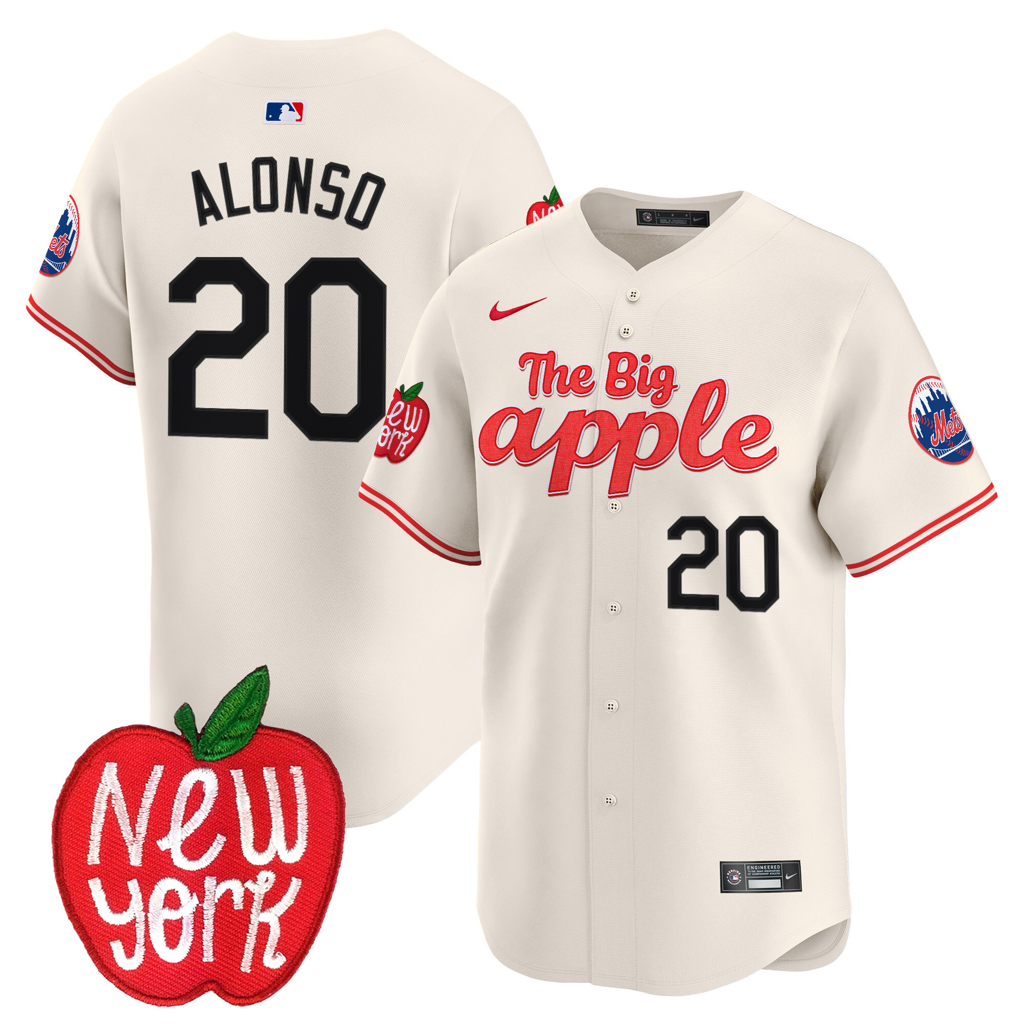 Men's Mets The Big Apple Vapor Premier Limited Jersey - All Stitched